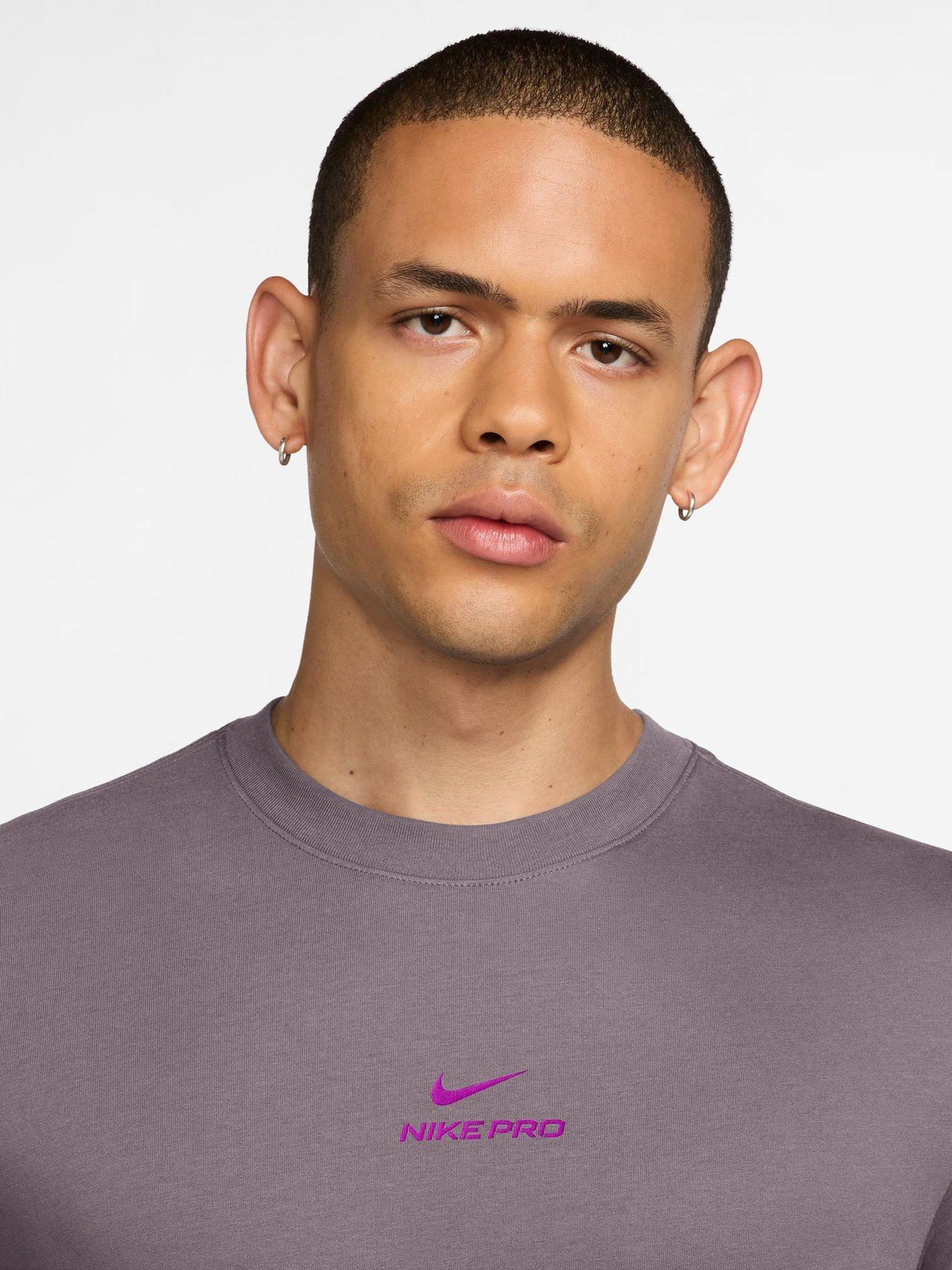 Image 3 of 3 of Nike Mens Nike Pro Dri-FIT Training T-Shirt - Purple