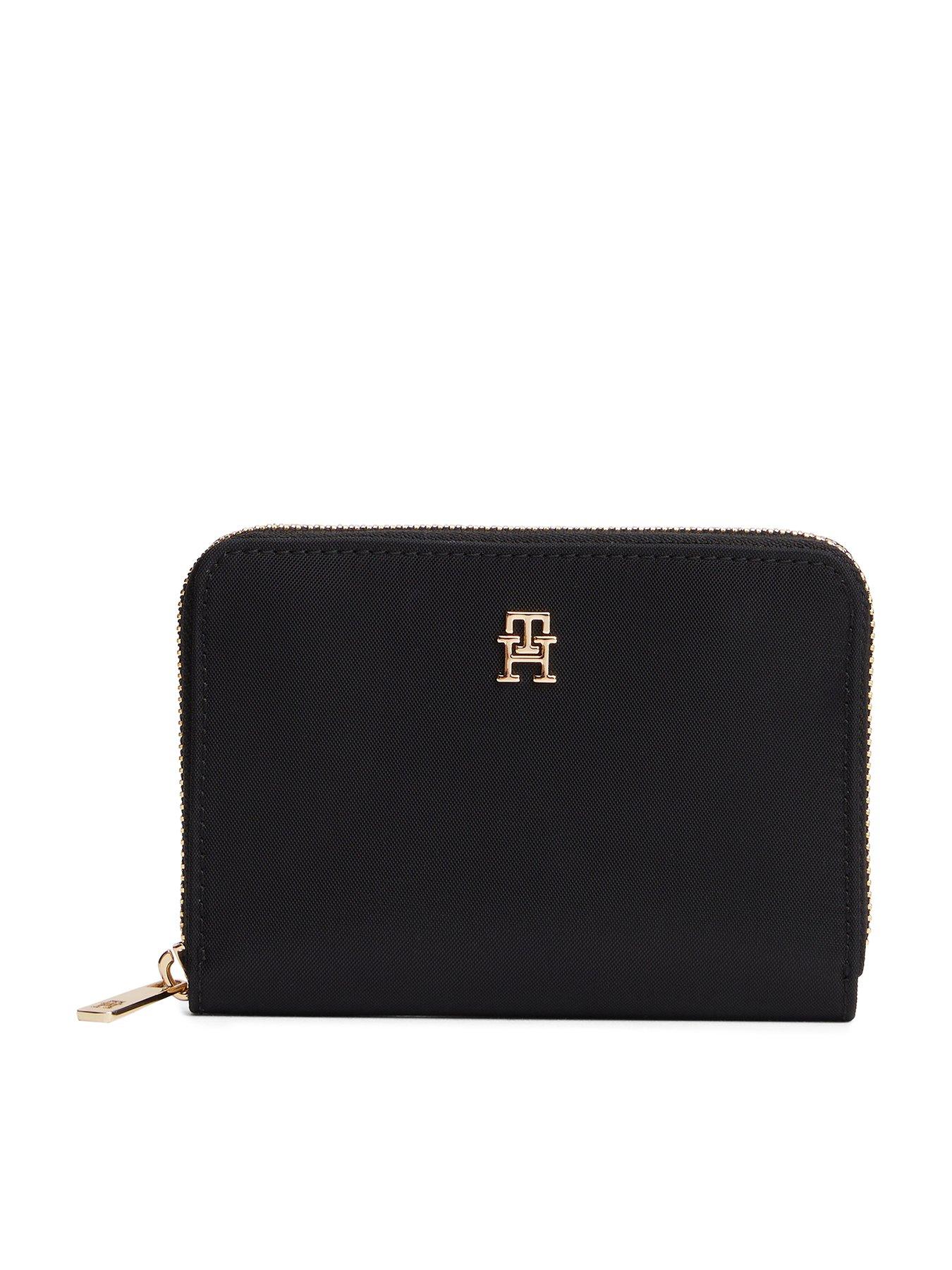 Image 1 of 4 of Tommy Hilfiger Monogram Zip Around Wallet - Black