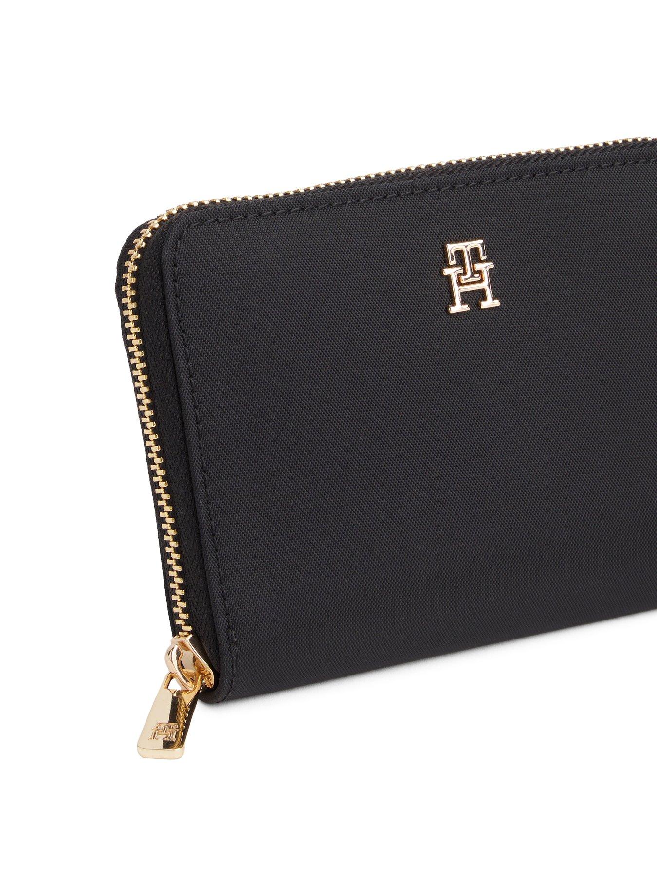 Image 2 of 4 of Tommy Hilfiger Monogram Zip Around Wallet - Black