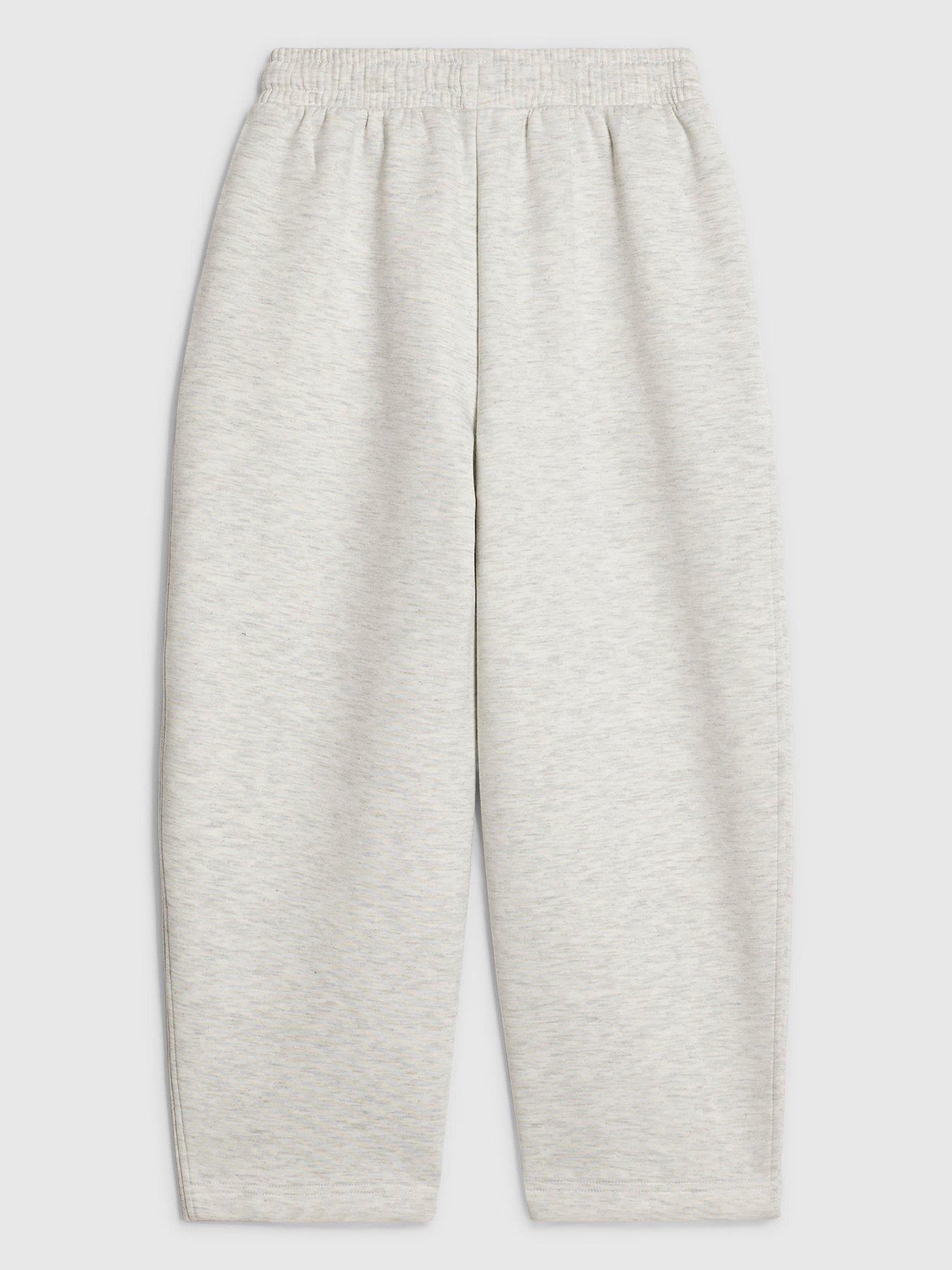 Image 2 of 4 of River Island Boys Premium Barrel Leg Jogging Bottoms - Grey