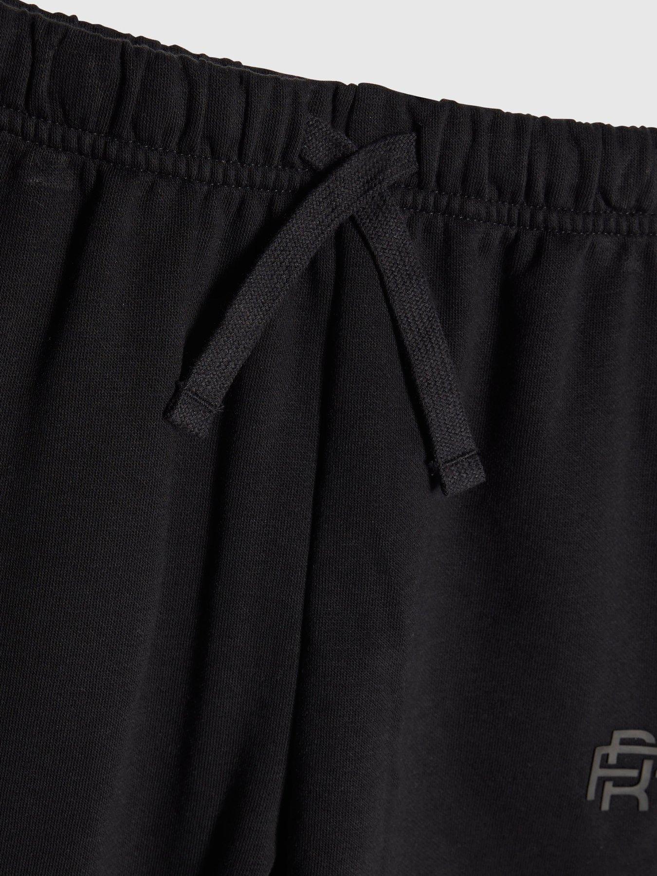 Image 4 of 5 of River Island Mini Mini Boys Rr Hoodie And Joggers Set - Black