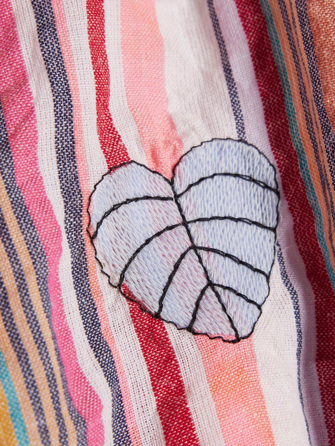 Image 4 of 4 of River Island Older Girls Stripe Hareem Top Set - Multi