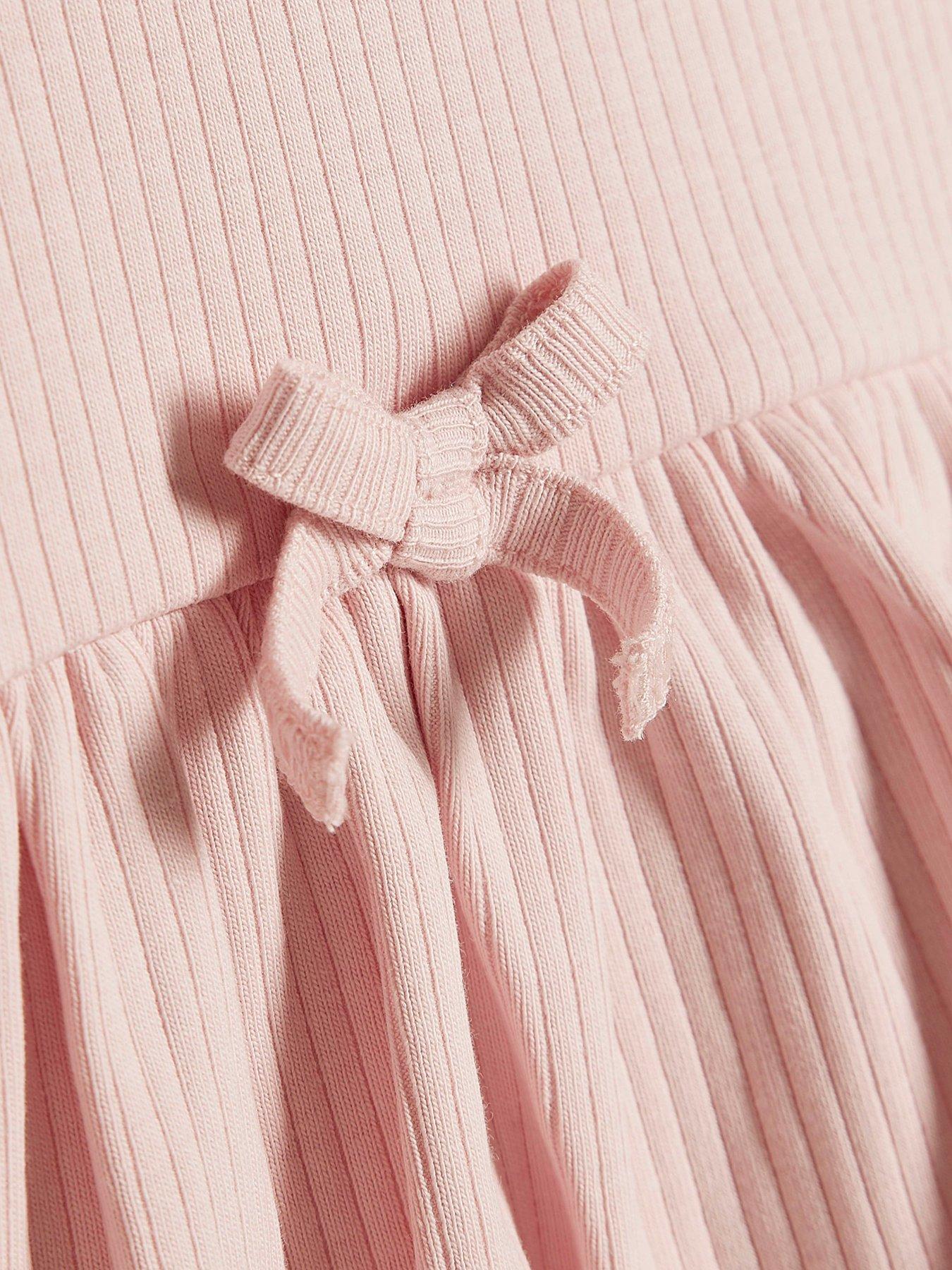 Image 5 of 5 of River Island Mini Girls Ribbed Top &amp; Leggings Set - Pink