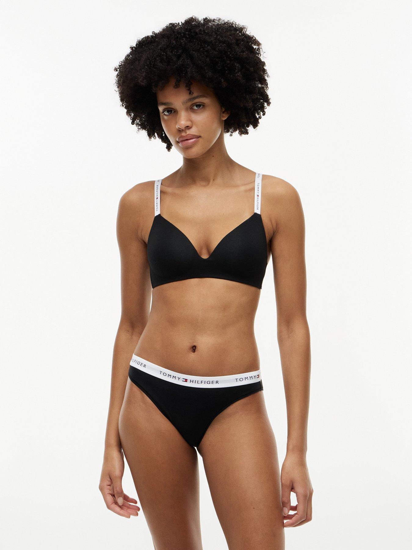 Image 2 of 5 of Tommy Hilfiger Signature Logo 3 Pack Bikini Brief - Black