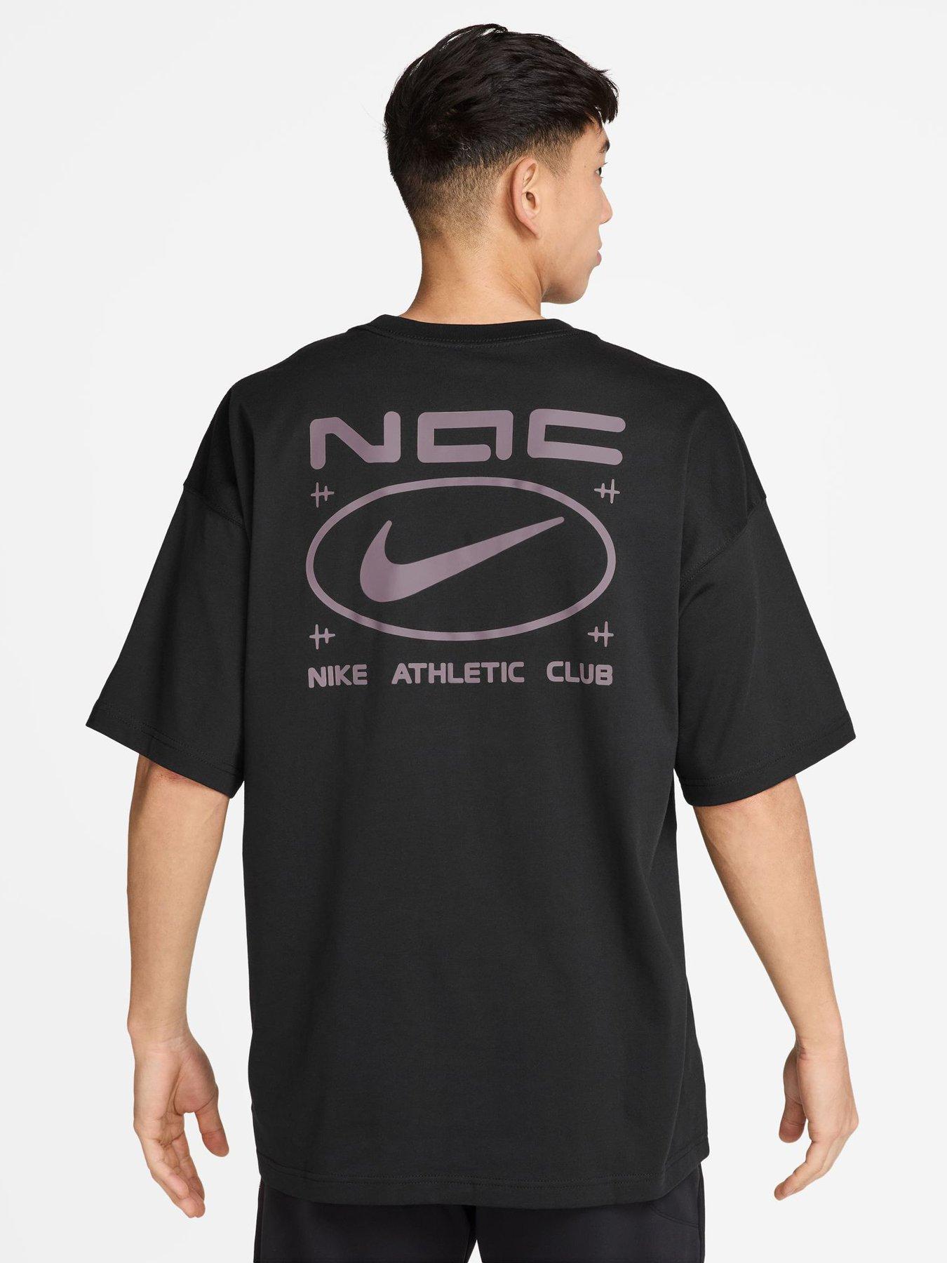 Image 2 of 3 of Nike Nike Mens Training Athletic Club Oversized T-shirt - Black