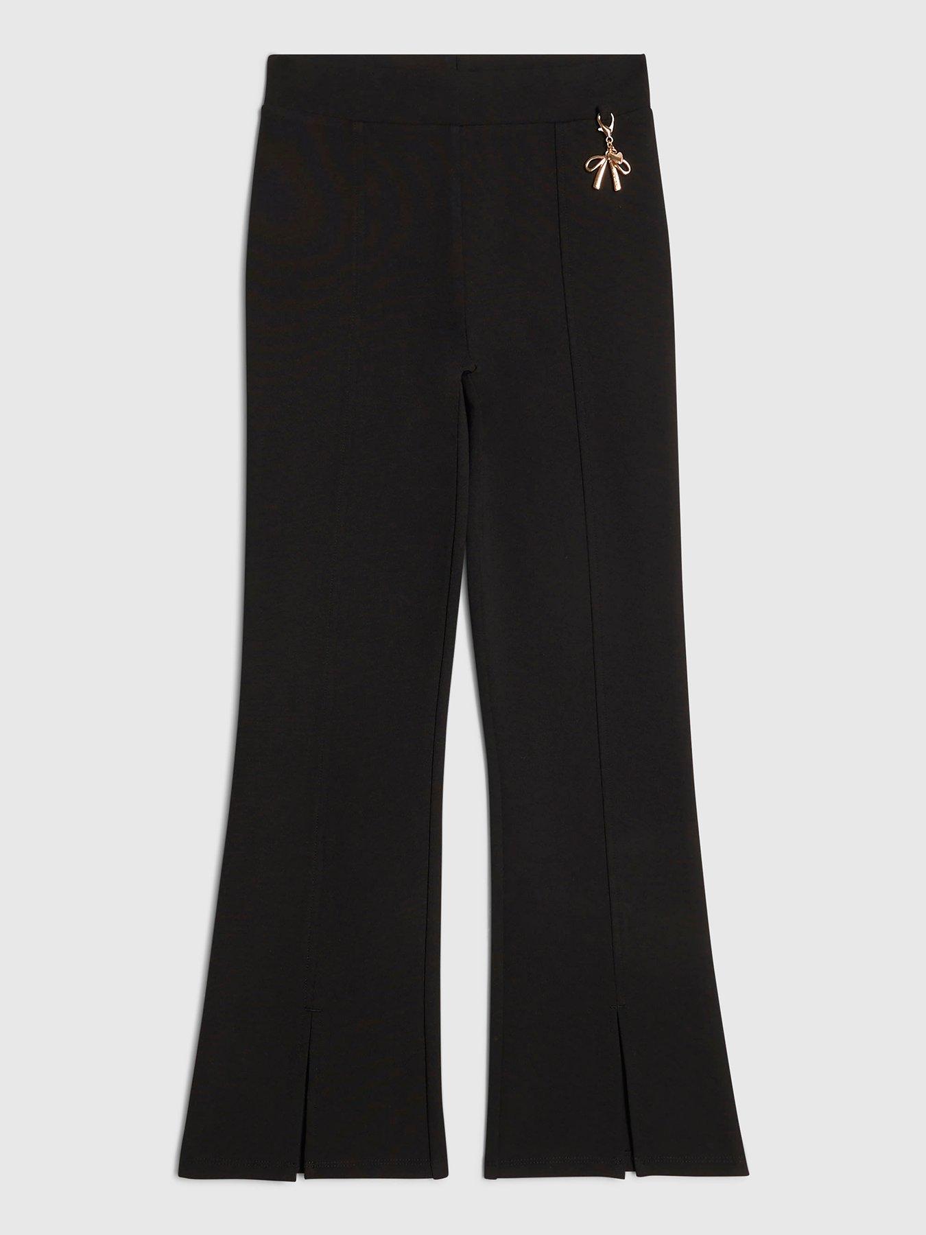 Image 1 of 4 of River Island Girls Kickflare Leggings - Black