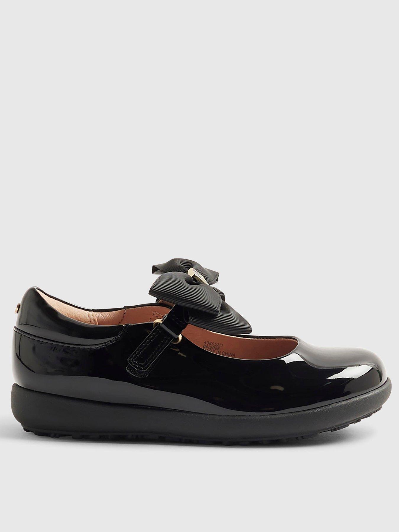 River Island Mini Girls Bow Mary Jane Shoes - Black