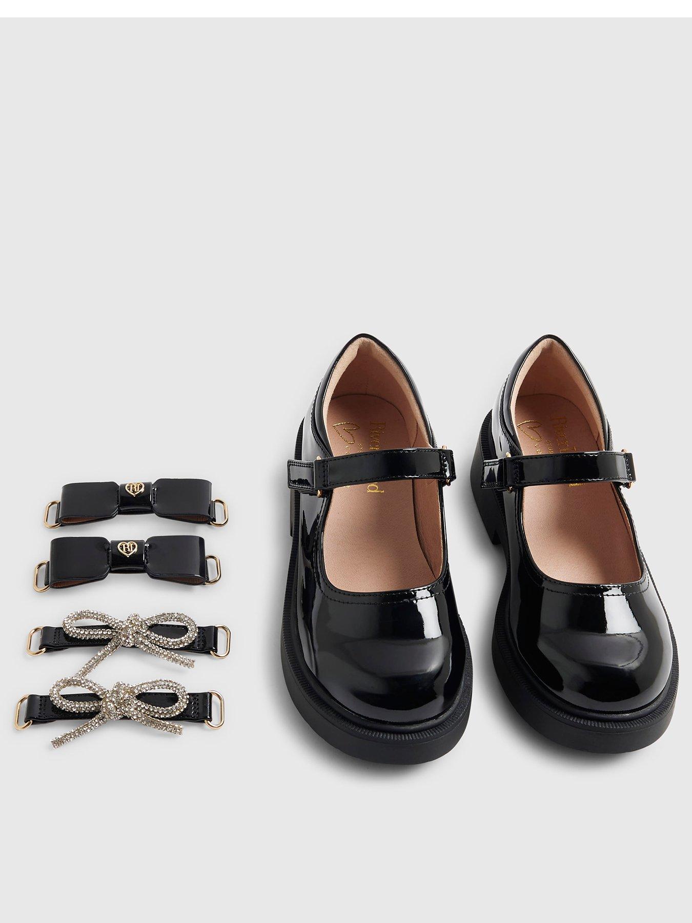 Image 1 of 4 of River Island Mini Girls Mary Jane Shoes - Black