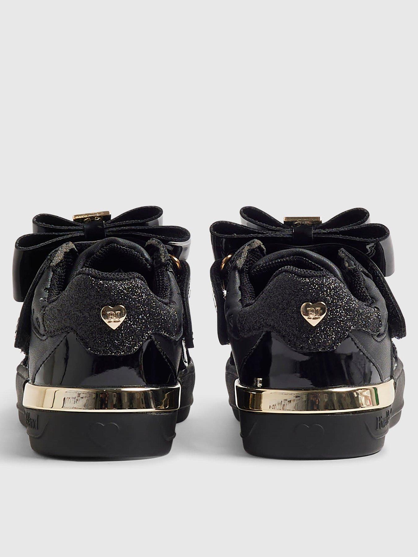 Image 3 of 5 of River Island Mini Girls Interchangeable Bow Trainers - Black