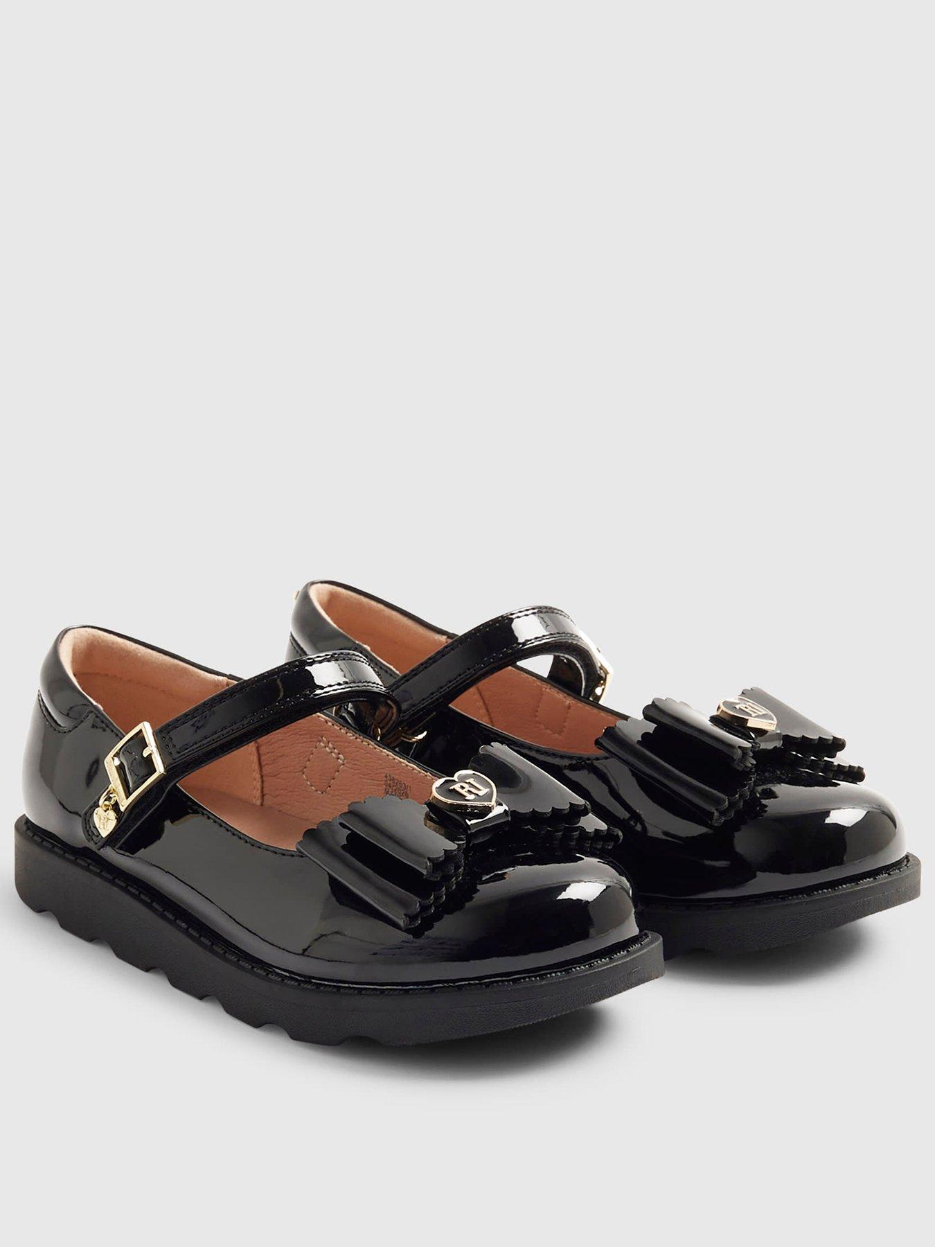 River Island Mini Girls Patent Bow Mary Jane Shoes - Black