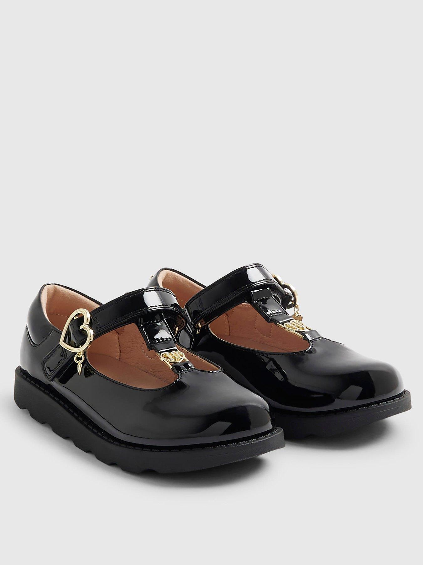 Image 2 of 4 of River Island Mini Girls Black T-Bar Mary Jane Shoes - Black