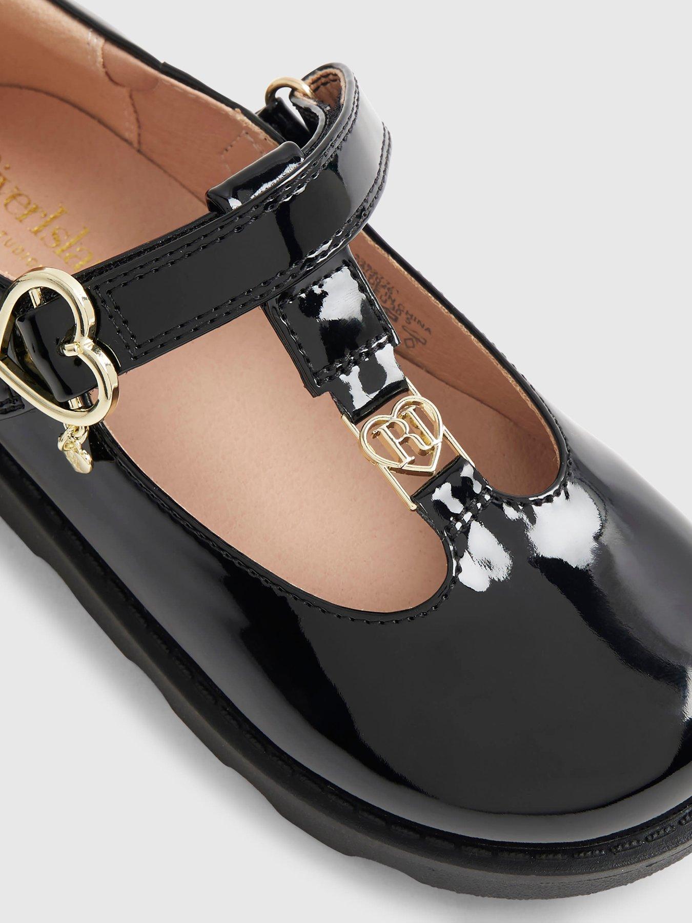 Image 4 of 4 of River Island Mini Girls Black T-Bar Mary Jane Shoes - Black