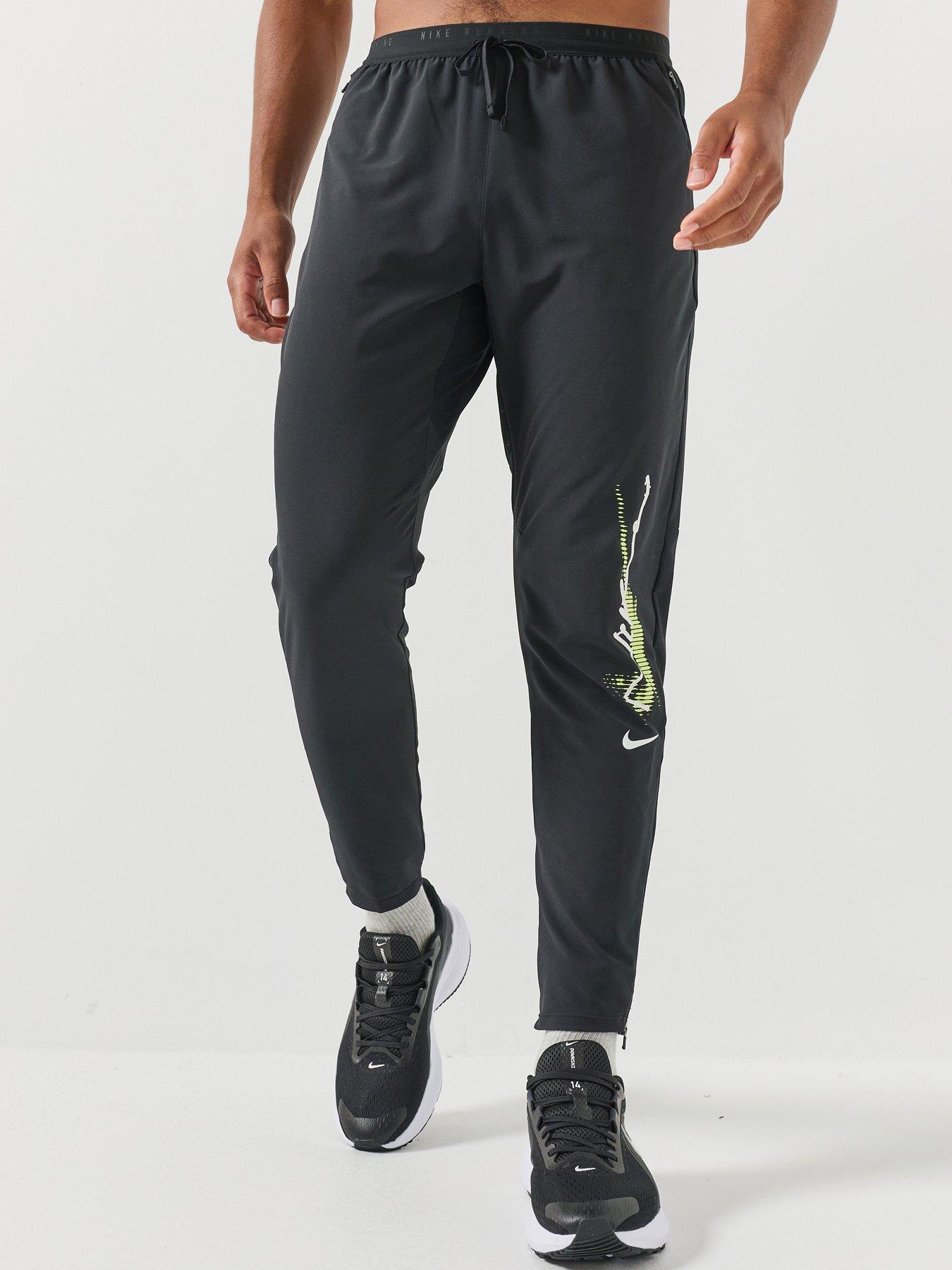 Image 1 of 7 of Nike Mens Running Stride Let Go Dri-fit Woven Trousers - Black
