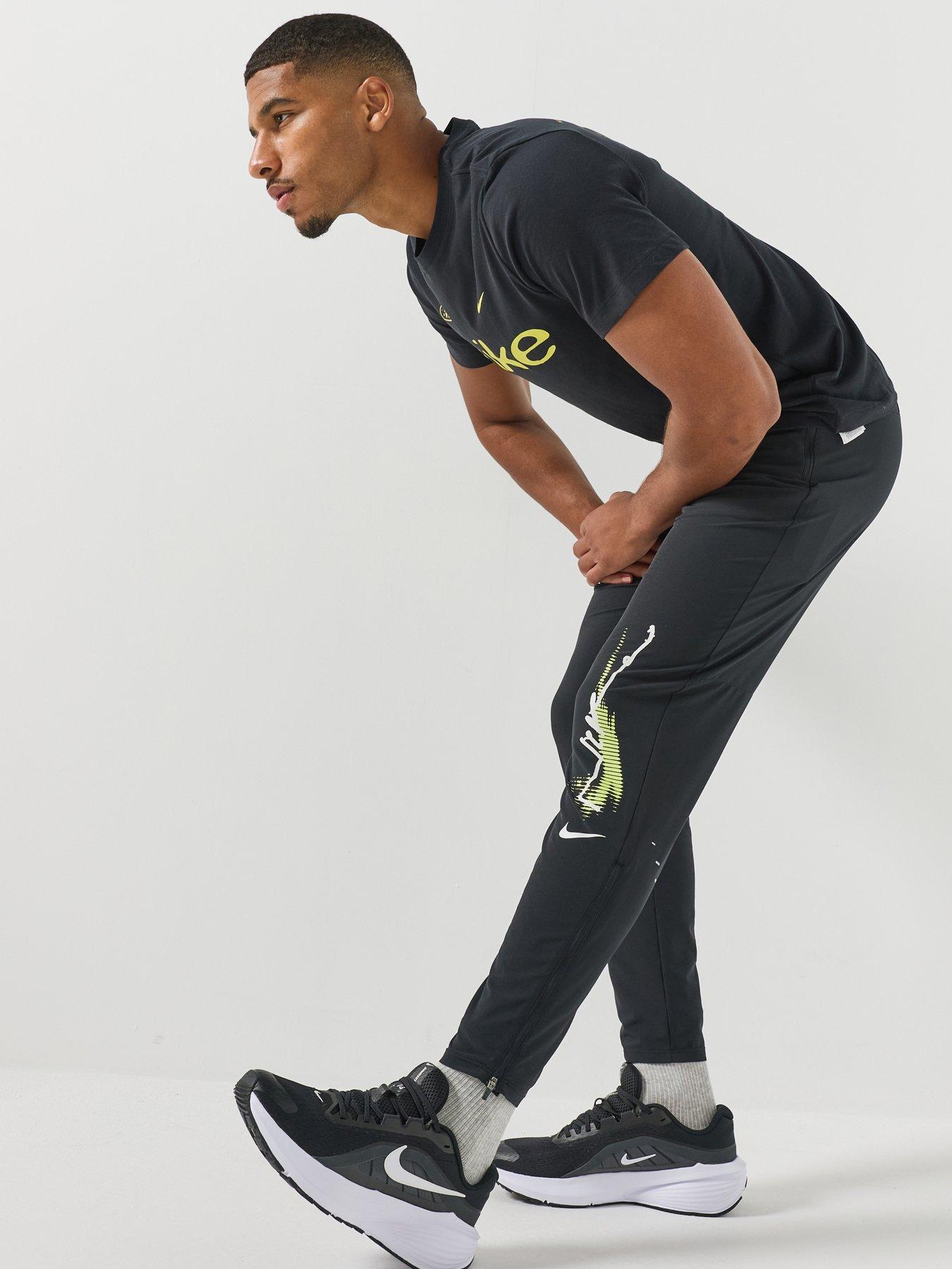Image 4 of 7 of Nike Mens Running Stride Let Go Dri-fit Woven Trousers - Black