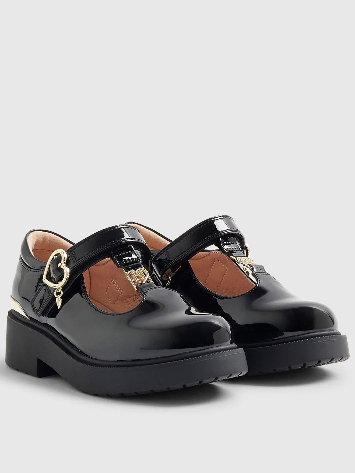 River Island Girls Chunky T-Bar Mary Jane Shoes - Black