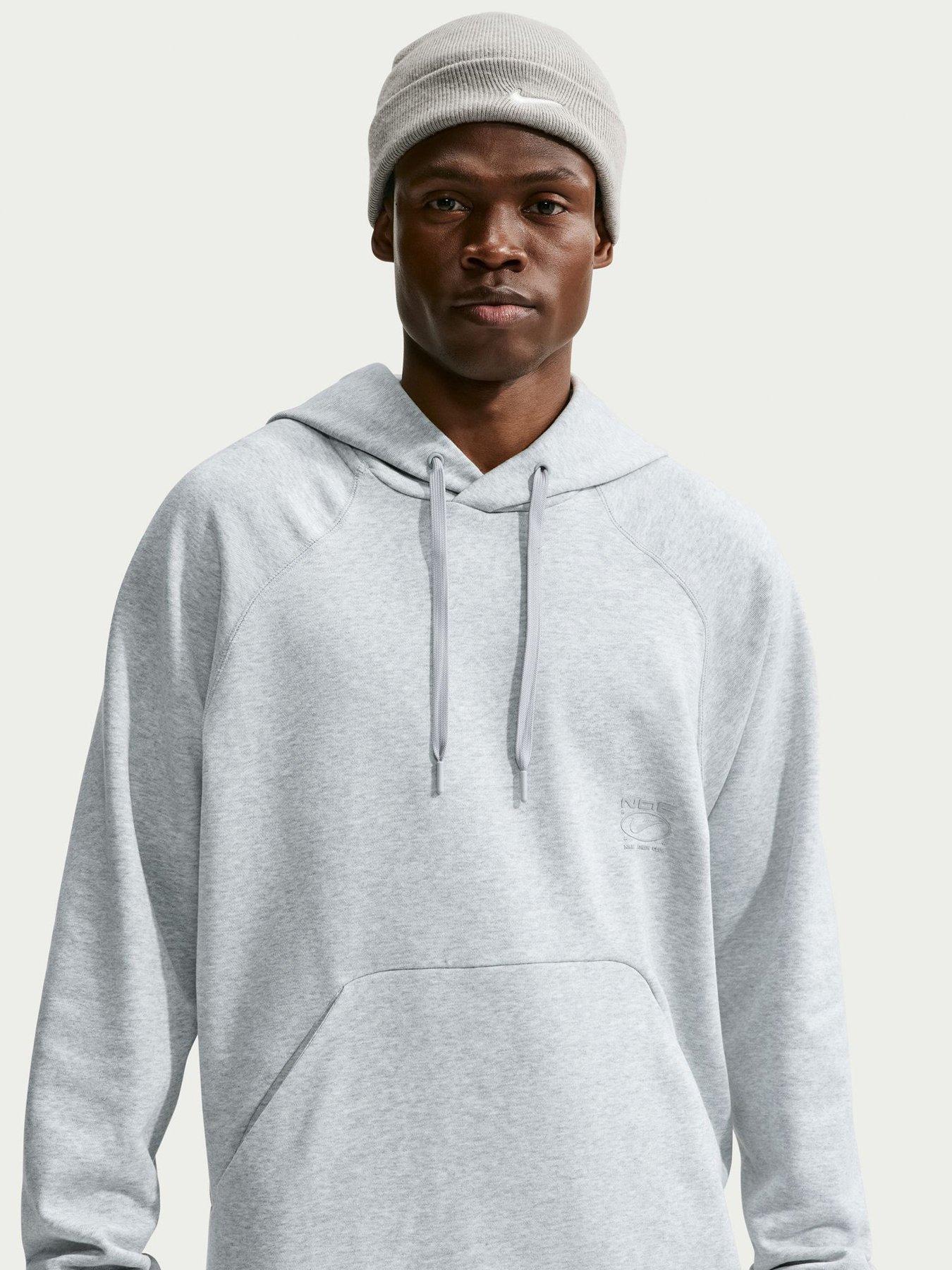 Image 1 of 5 of Nike Mens Dri-FIT Oversized Training Hoodie - Grey