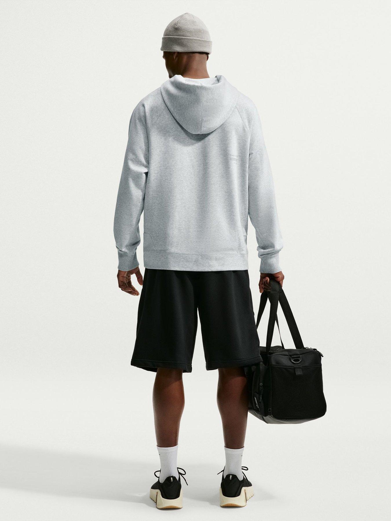 Image 2 of 5 of Nike Mens Dri-FIT Oversized Training Hoodie - Grey