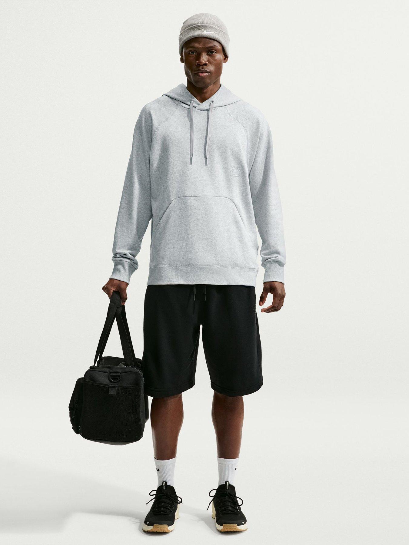 Image 3 of 5 of Nike Mens Dri-FIT Oversized Training Hoodie - Grey