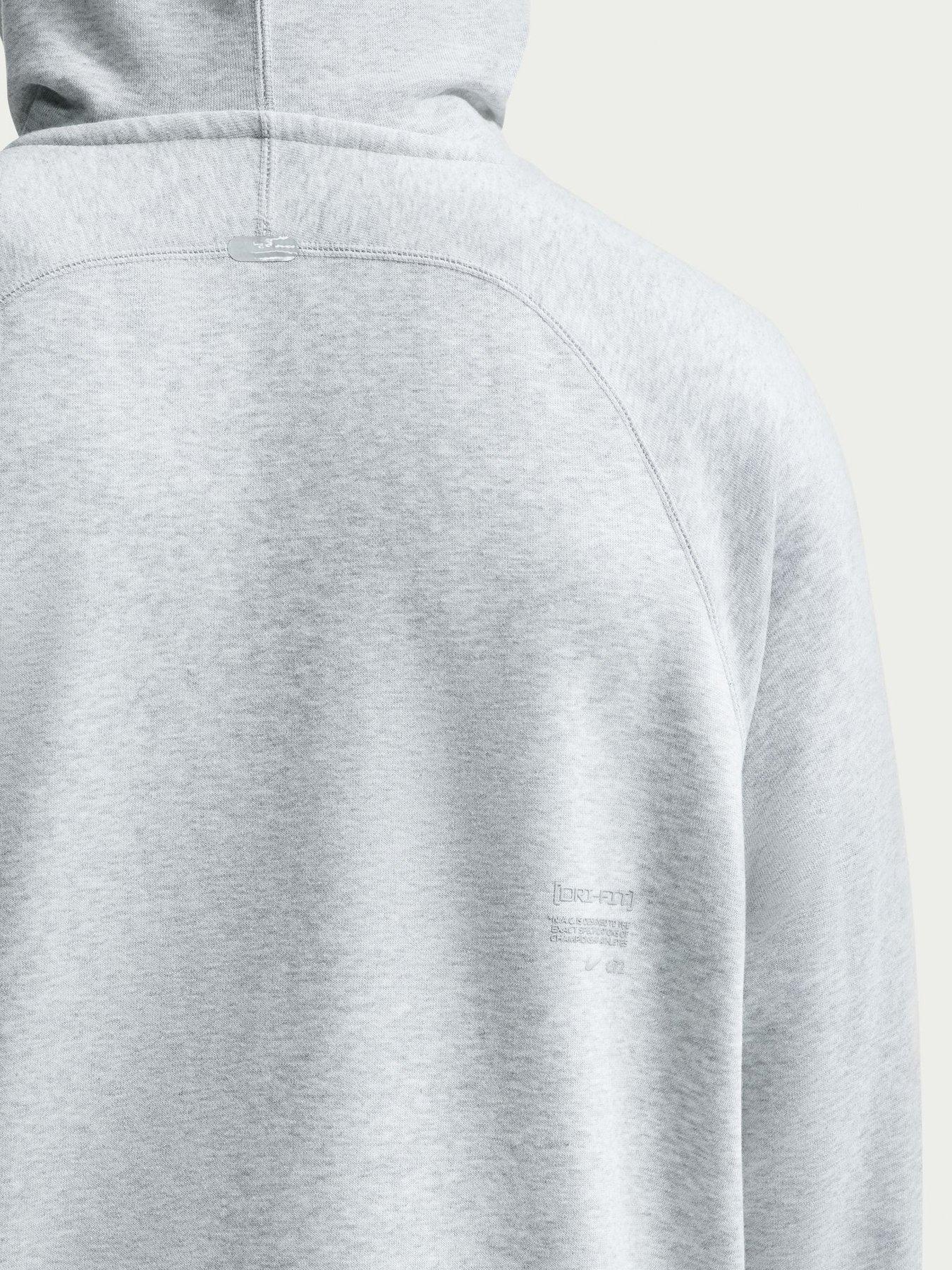 Image 5 of 5 of Nike Mens Dri-FIT Oversized Training Hoodie - Grey