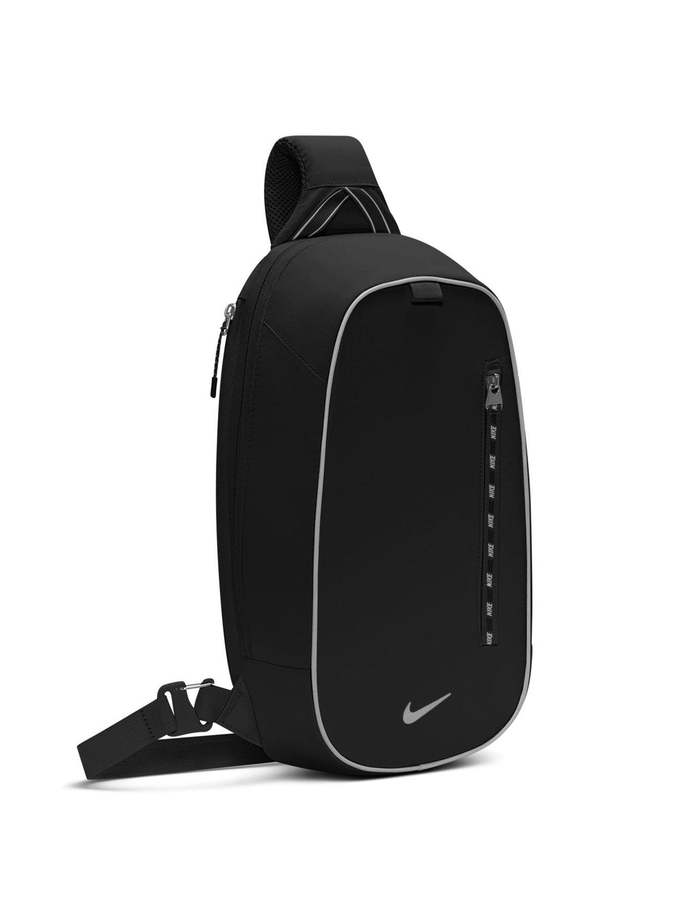 Image 3 of 7 of Nike Mens Padded Strap Reflective Trim Sling Bag - Black