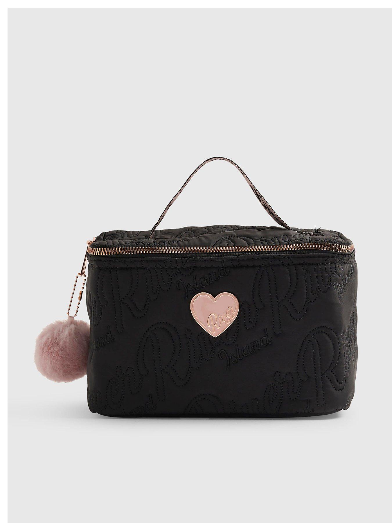Image 1 of 5 of River Island Girls Nylon Ri Scripty Lunchbox - Black