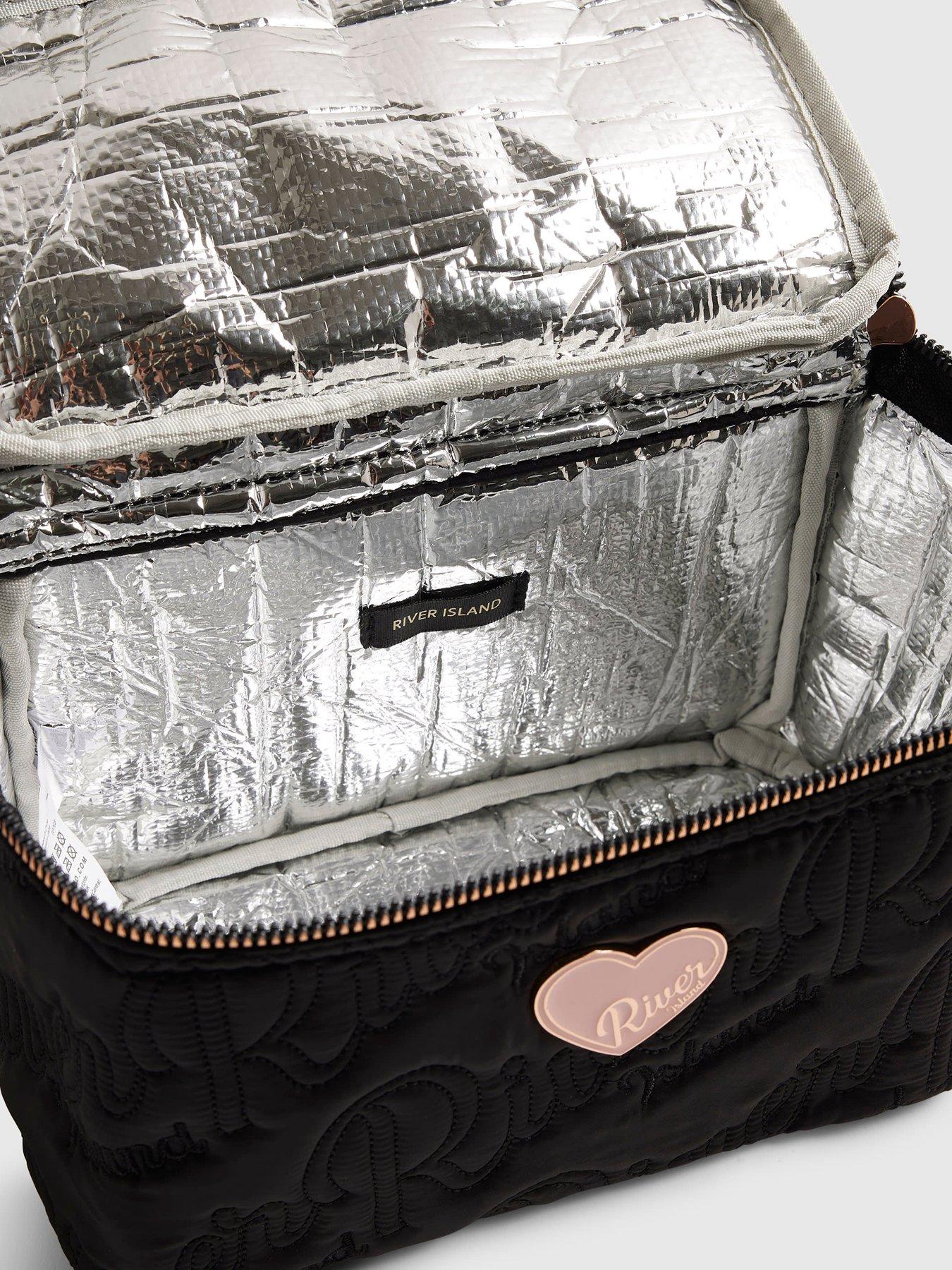 Image 5 of 5 of River Island Girls Nylon Ri Scripty Lunchbox - Black