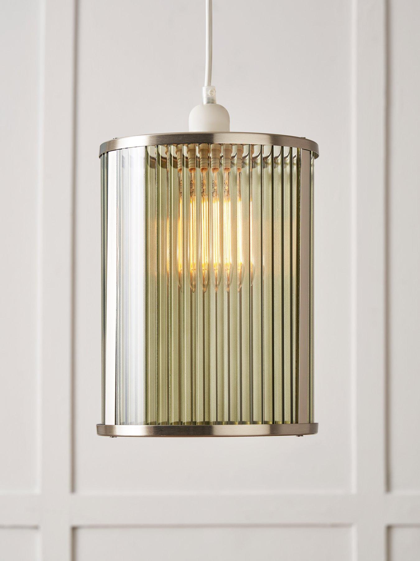 The Very Collection Ribbed Glass Wall Light