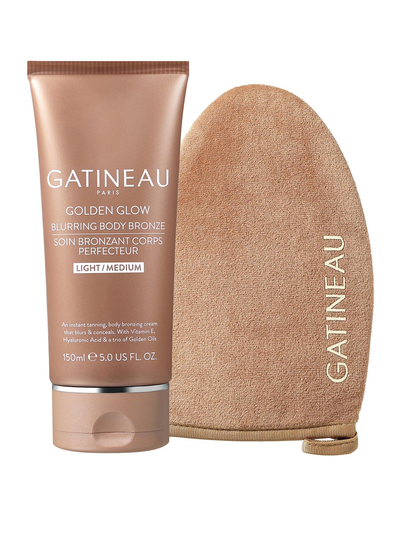 Image 1 of 7 of Gatineau Golden Glow Blurring Body Bronze Light Medium &amp; Luxury Tanning Mitt Duo