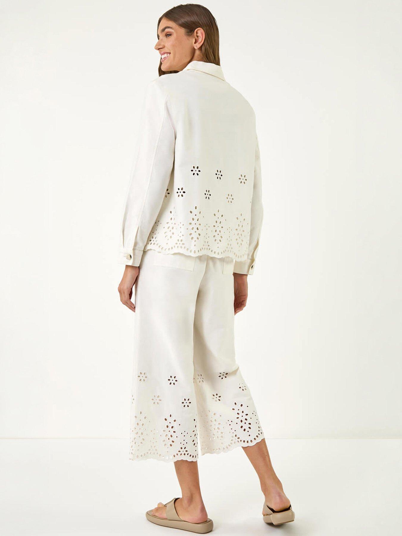 Image 2 of 5 of Roman Anglaise Cotton Lace Jacket