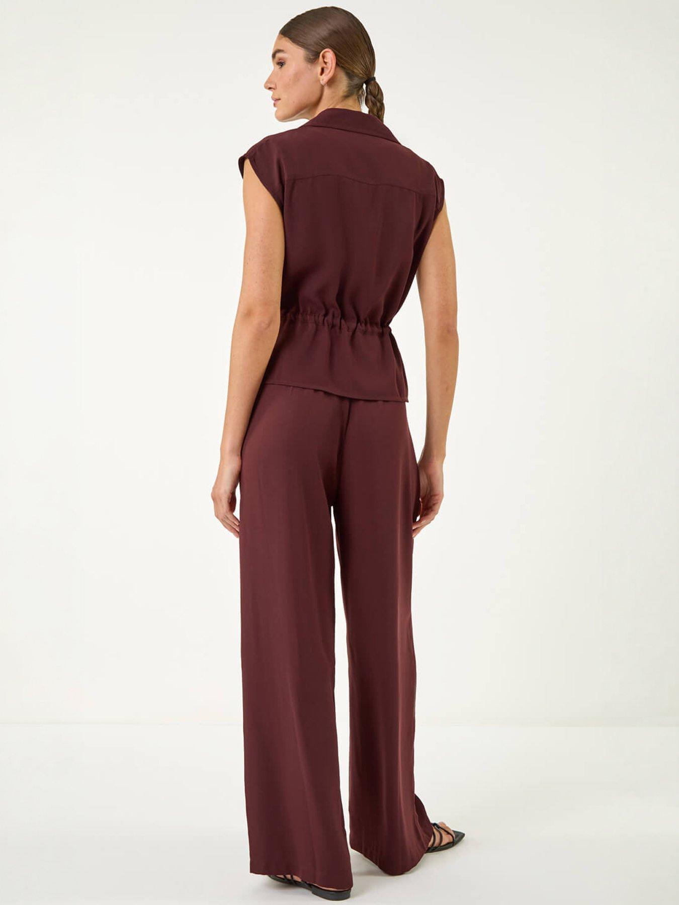 roman-safari-tie-waist-button-jacketoutfit