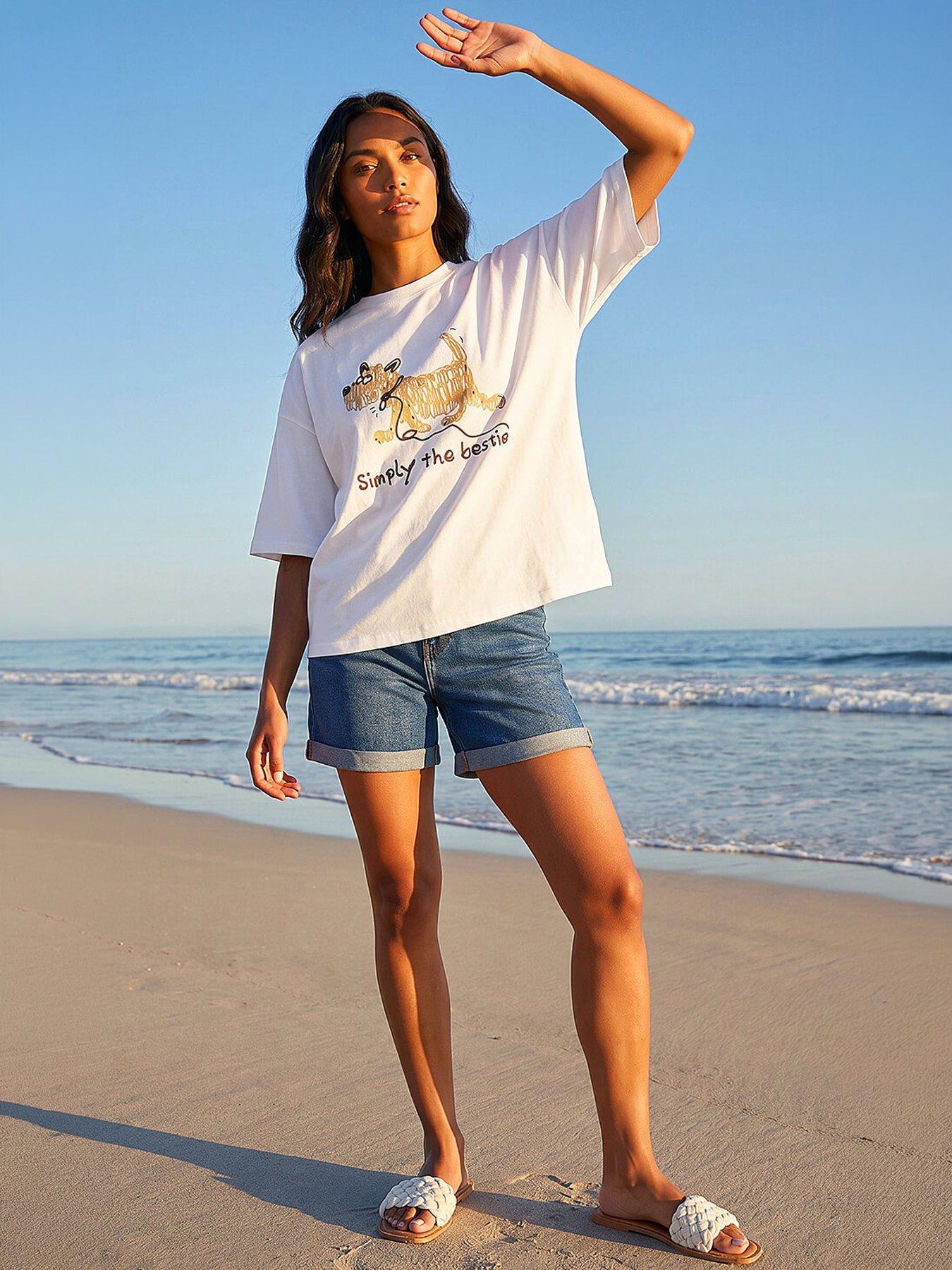 Image 3 of 5 of Roman Cotton Simply The Bestie Top
