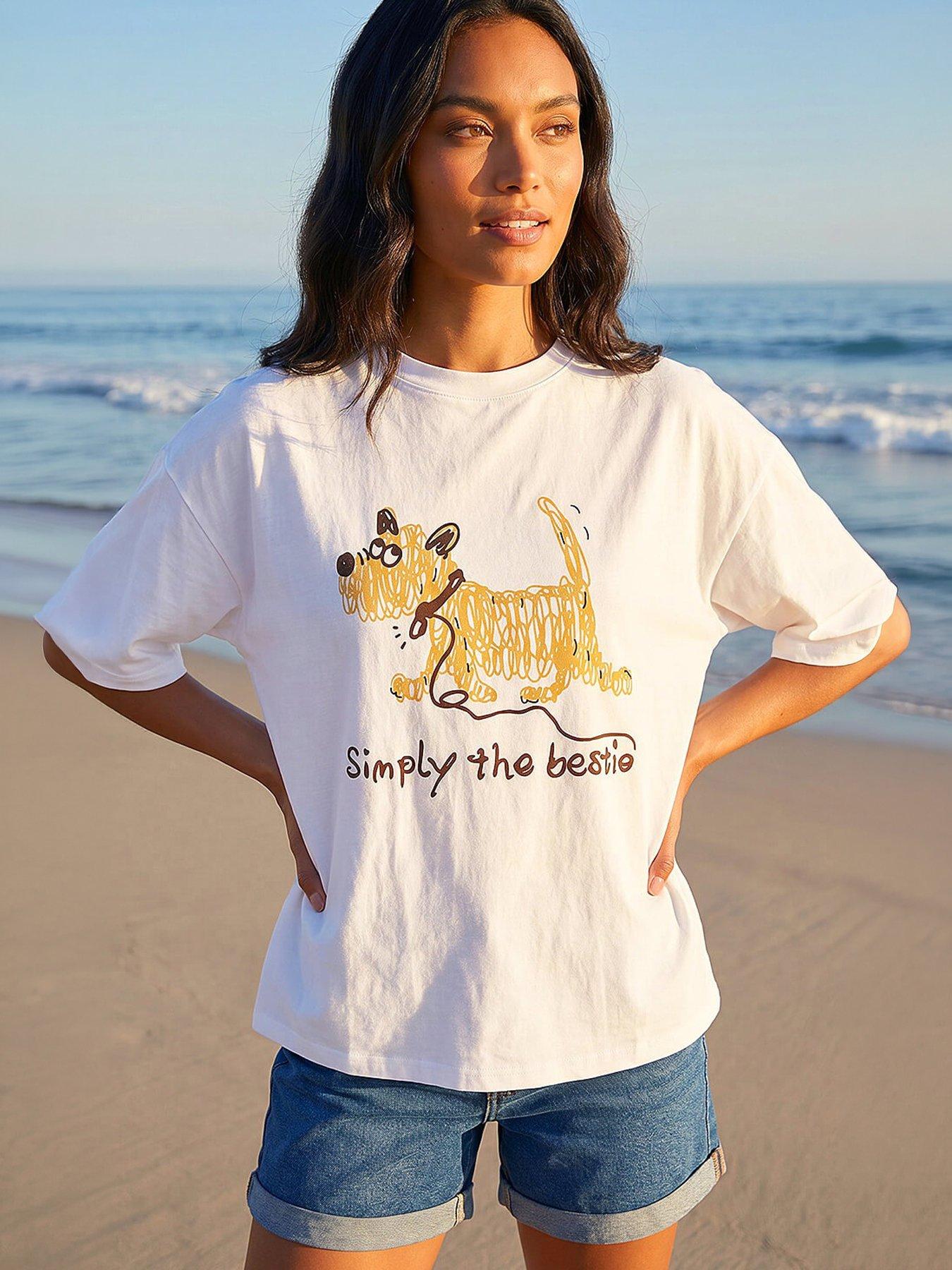Image 4 of 5 of Roman Cotton Simply The Bestie Top
