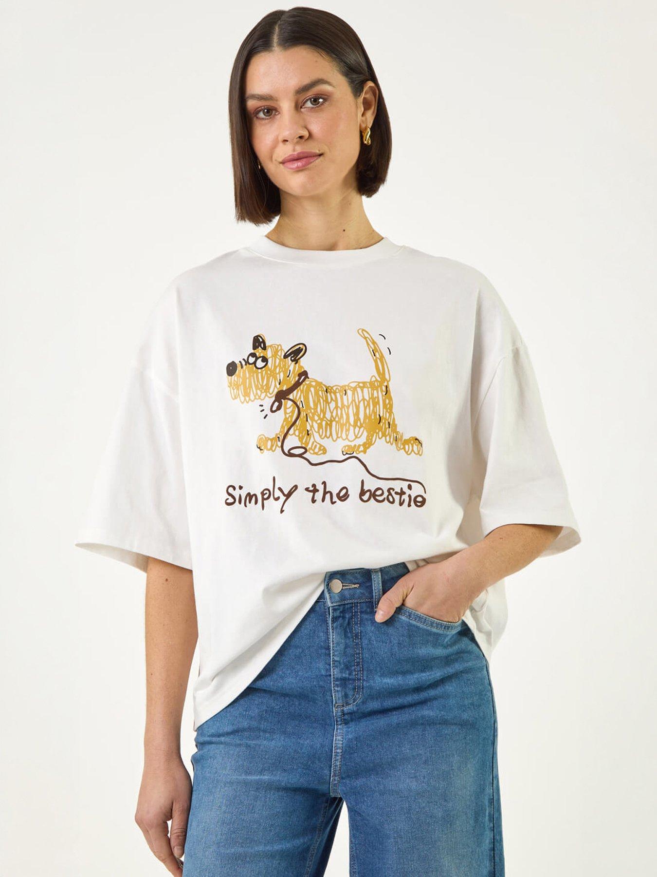 Image 5 of 5 of Roman Cotton Simply The Bestie Top