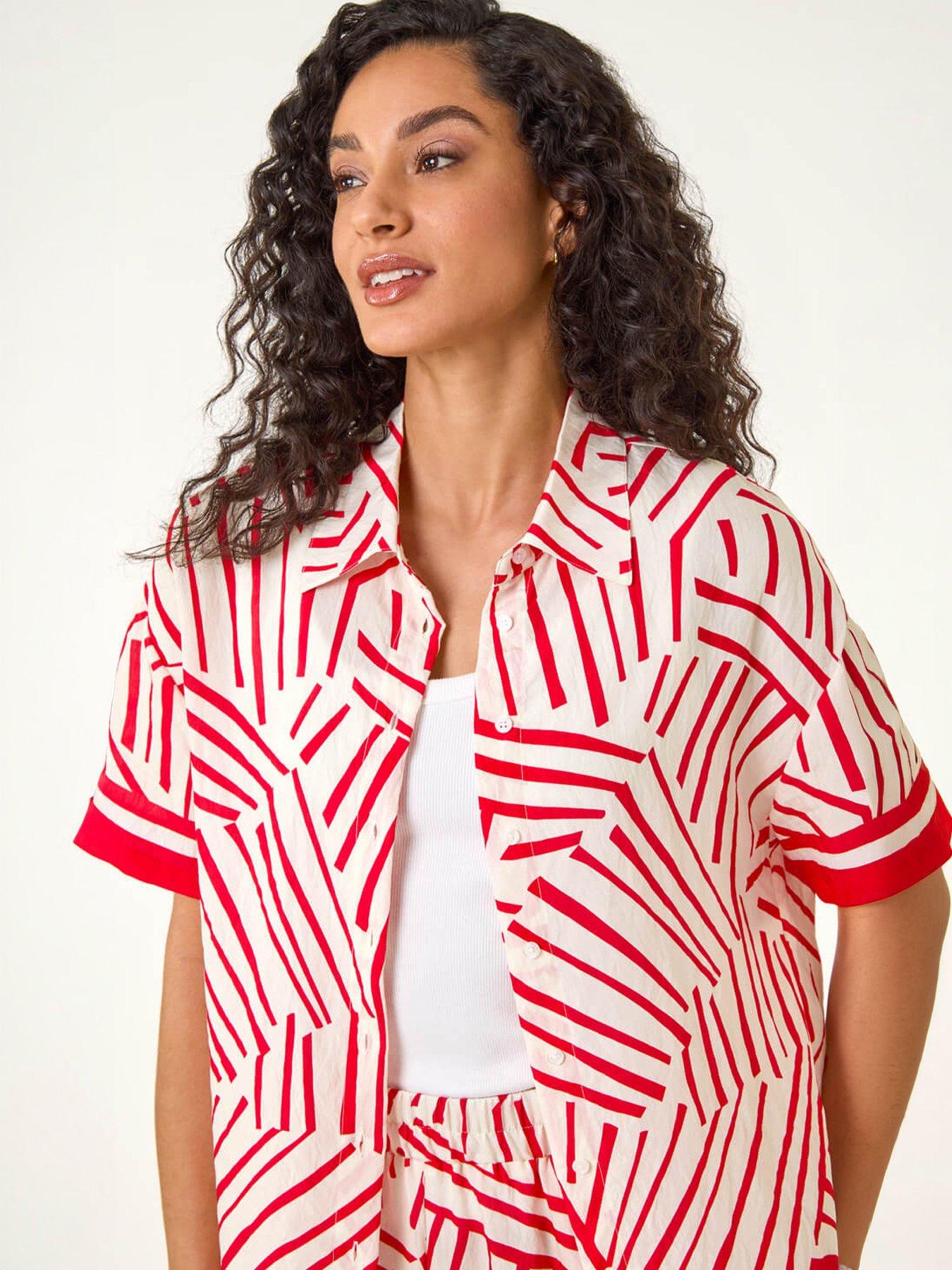 Image 4 of 5 of Roman Dusk Geometric Buttoned Shirt