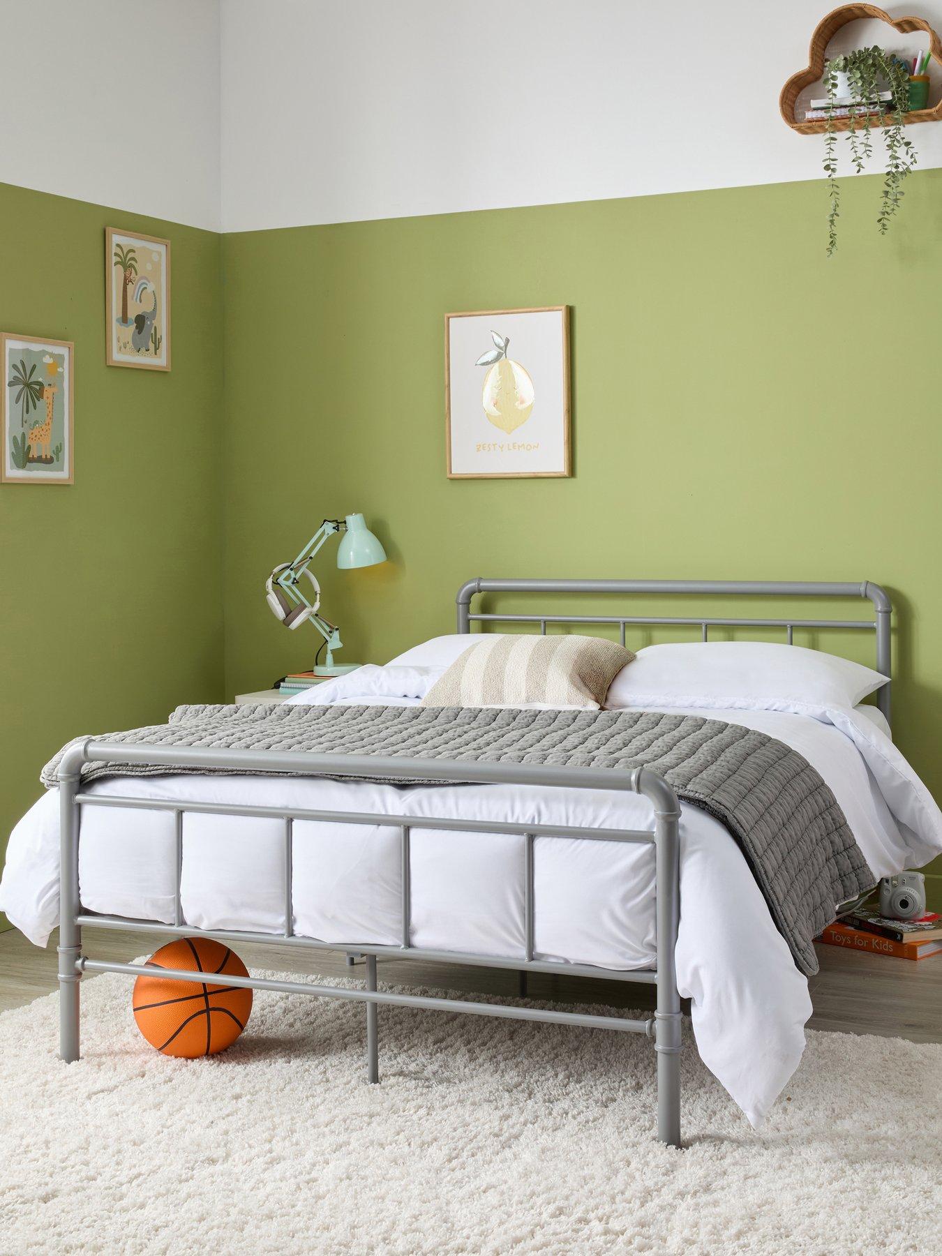 The Very Collection Freddie Metal Small Double Bed Frame with Mattress Options (Buy  &  SAVE!)