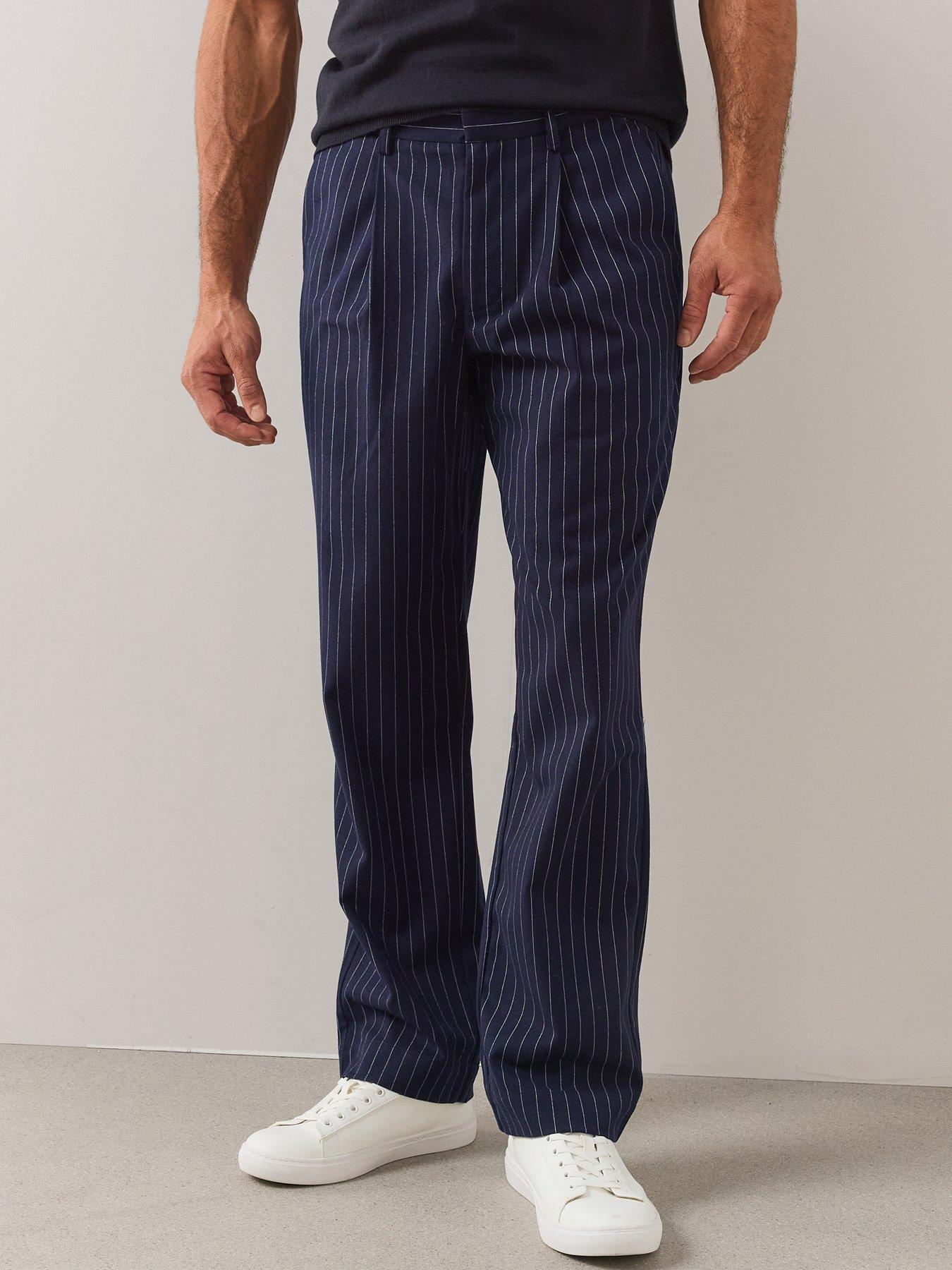 Image 4 of 6 of The Very Collection Slim Fit Pinstripe Formal Trousers