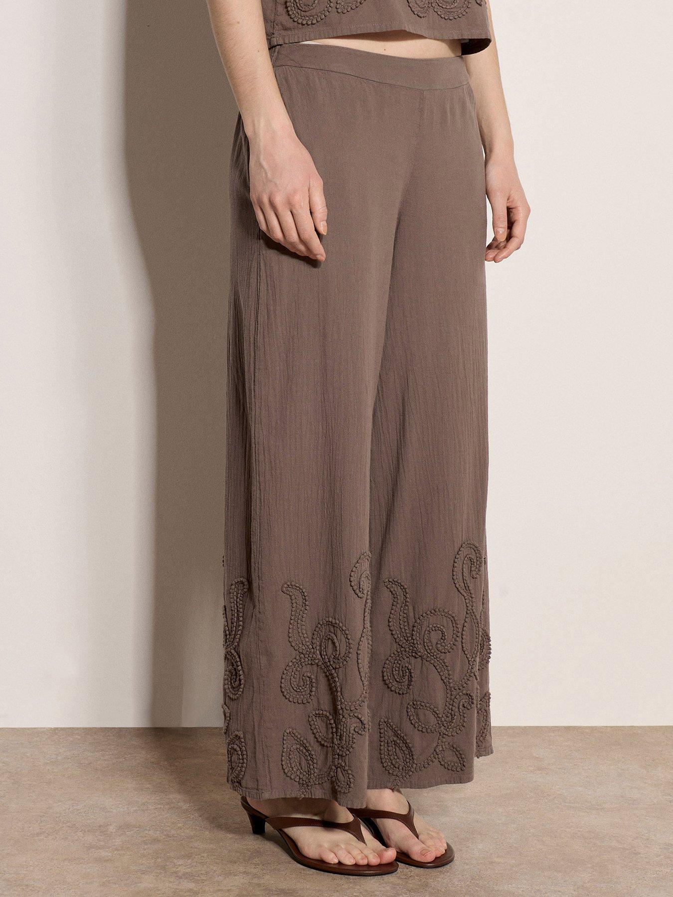 Apricot Cornelli Border Trouser