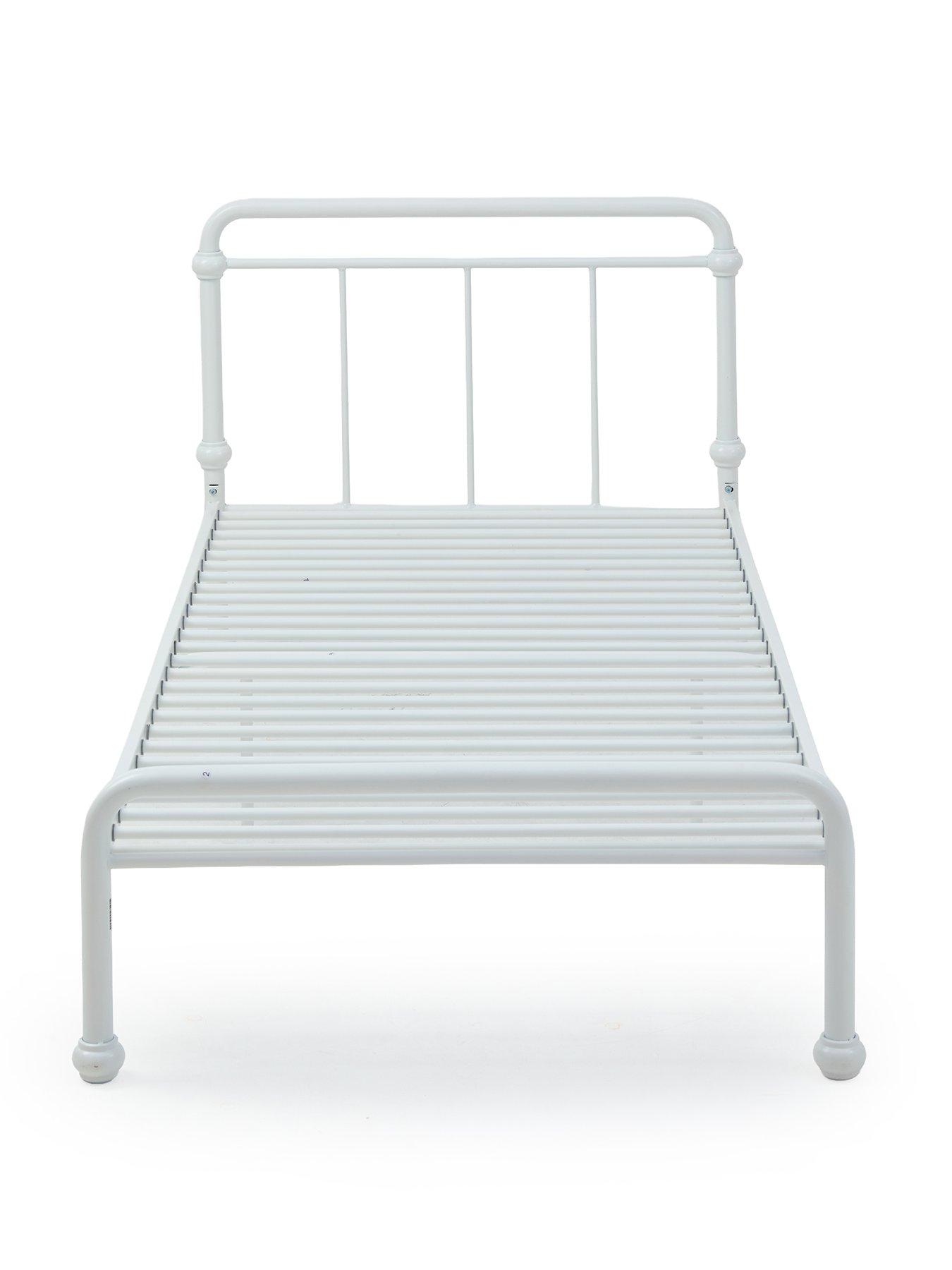 Image 2 of 7 of The Very Collection Georgie Metal Single Bedframe with Mattress Options (Buy &amp; SAVE!)