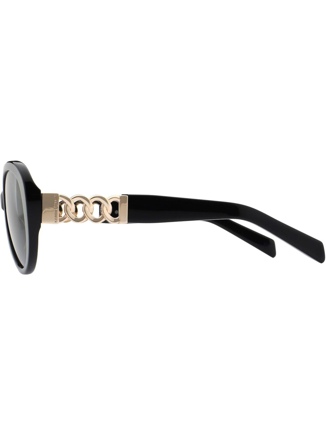 Image 3 of 3 of Karen Millen Cat Eye Sunglasses- Black