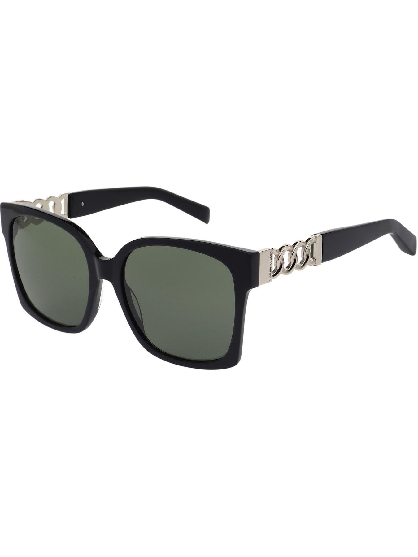 Image 2 of 3 of Karen Millen Oversized Square Sunglasses- Black
