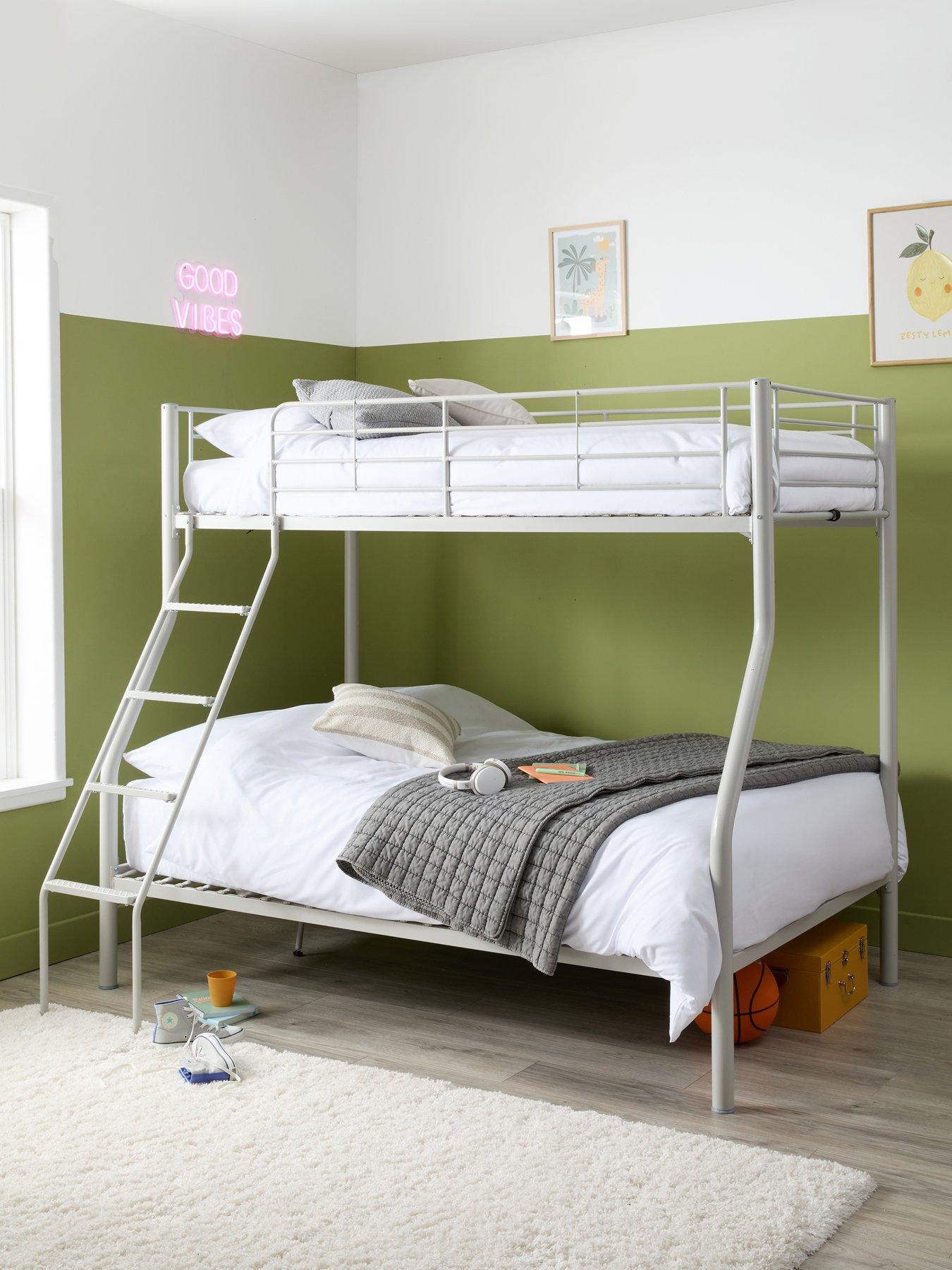 The Very Collection Domino Trio Bunk Bed Frame with Mattress Option (Buy  &  SAVE)