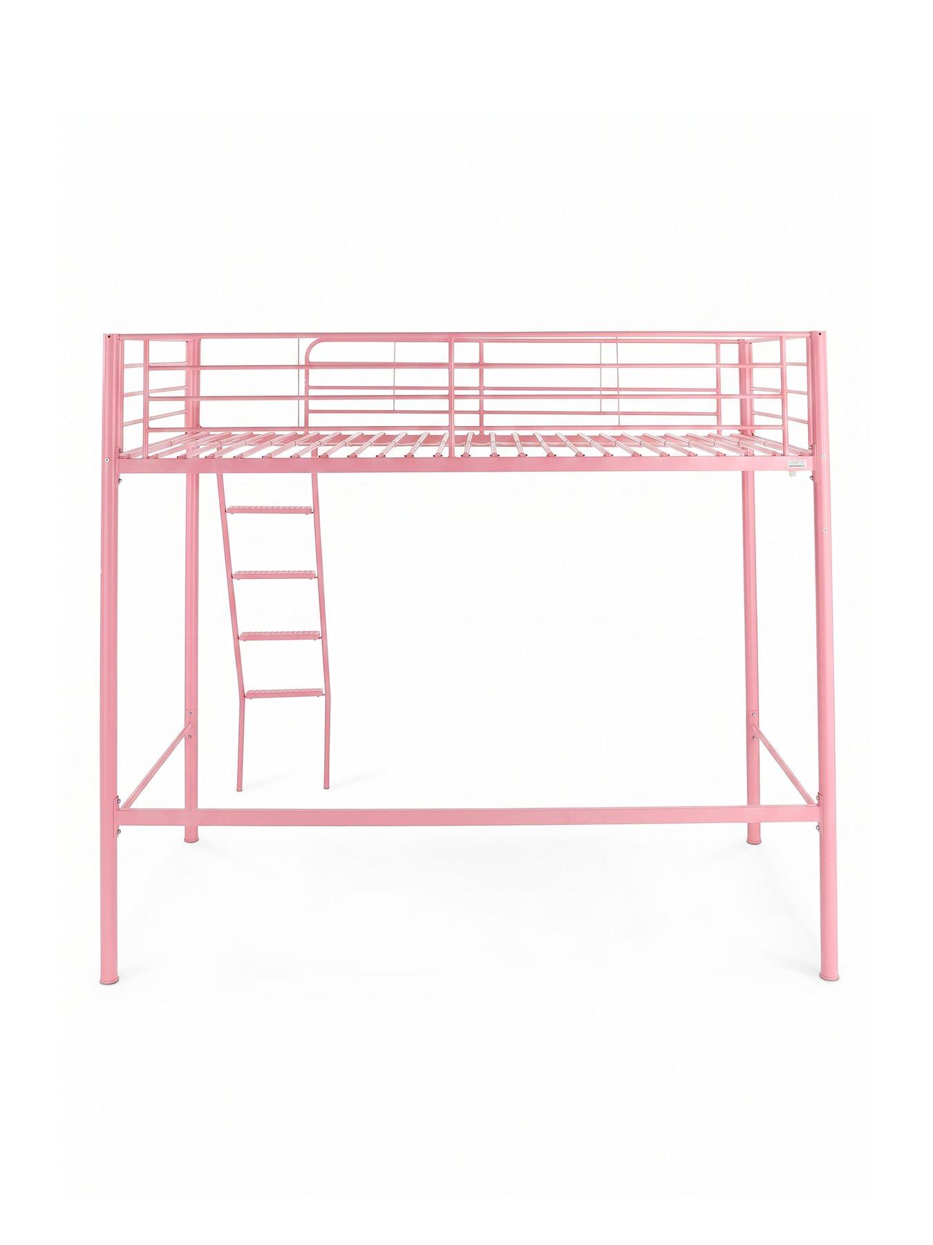 Image 4 of 7 of The Very Collection Domino High Sleeper Bed Frame with Mattress Options (Buy &amp; SAVE!) - Pink
