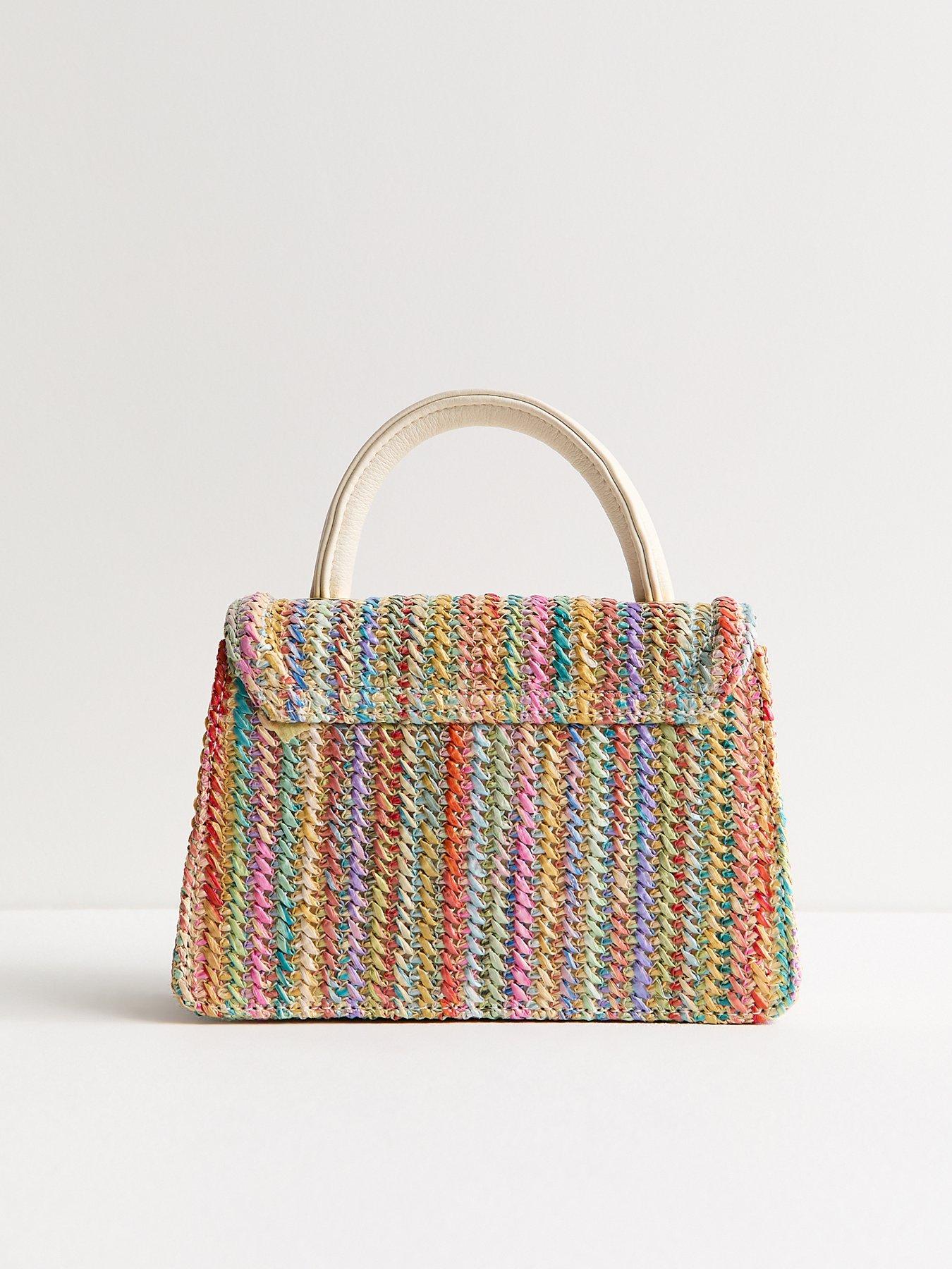 new-look-multicolour-striped-woven-top-handle-bagback