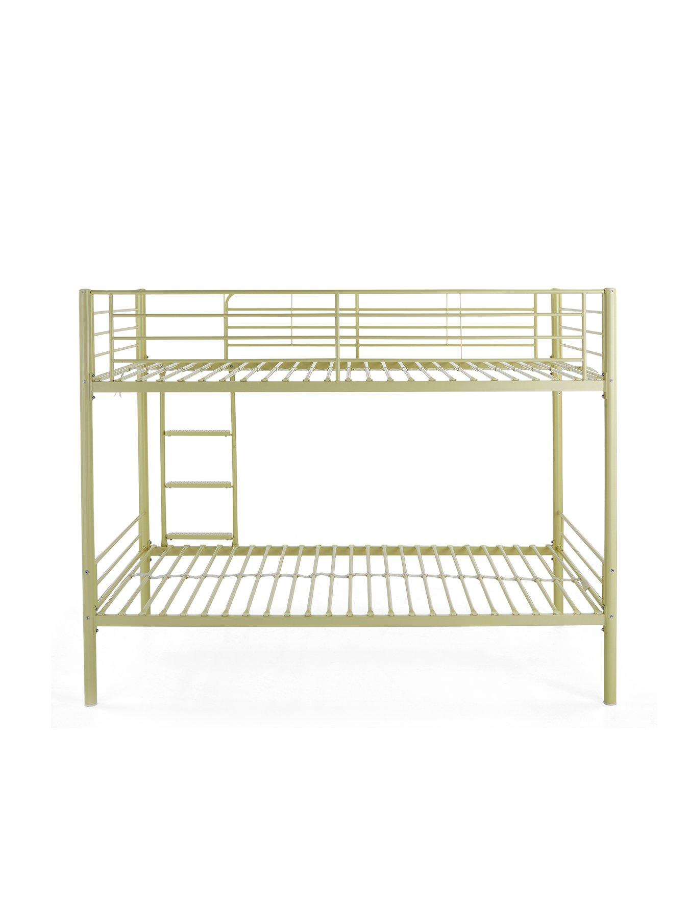 Image 4 of 7 of The Very Collection Domino Bunk Bed&nbsp;Frame with Mattress Options (Buy &amp; SAVE!) - Sage Green