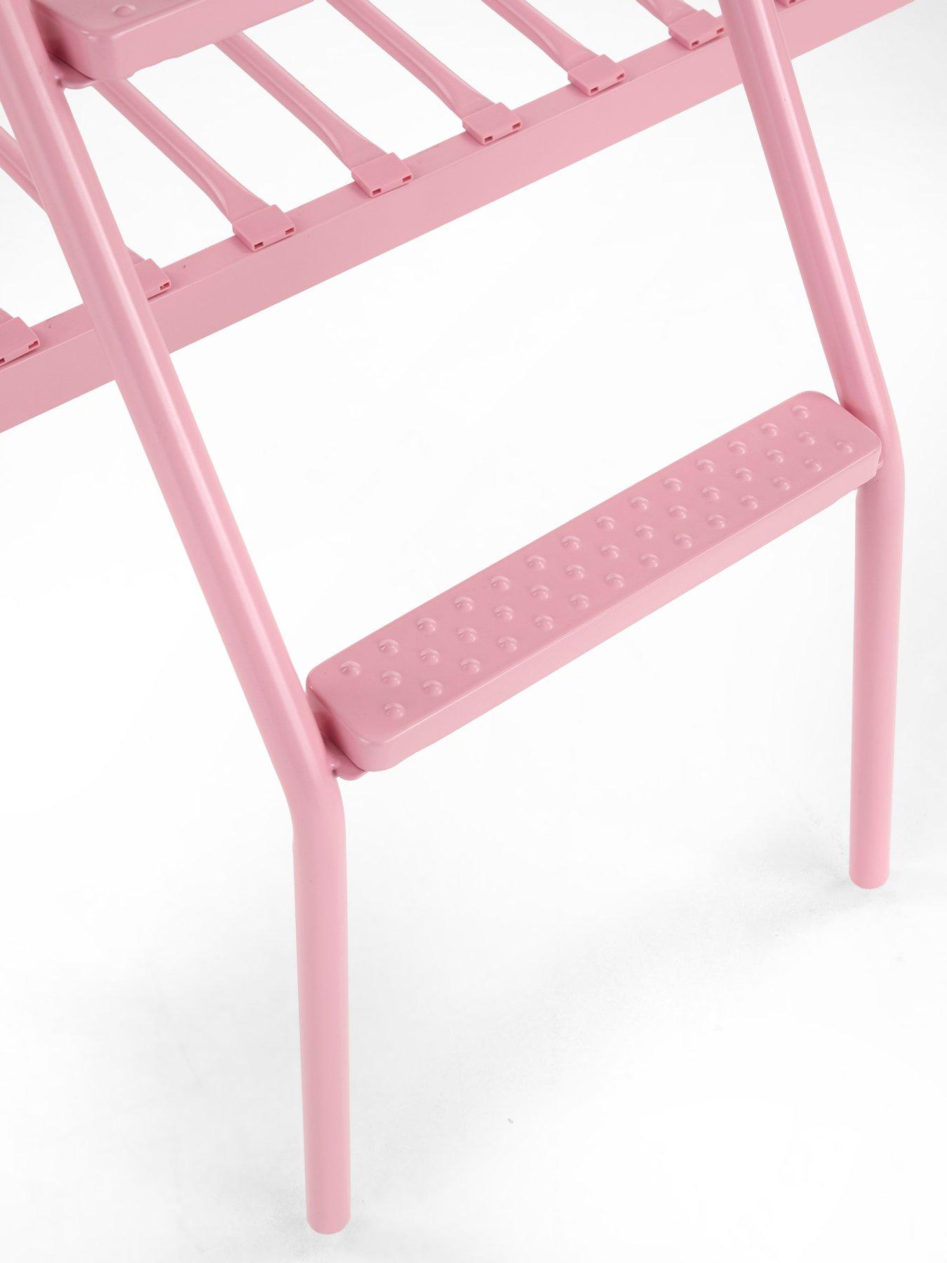 Image 5 of 7 of The Very Collection Domino Trio Bunk Bed Frame with Mattress Options (Buy &amp; SAVE!) - Pink