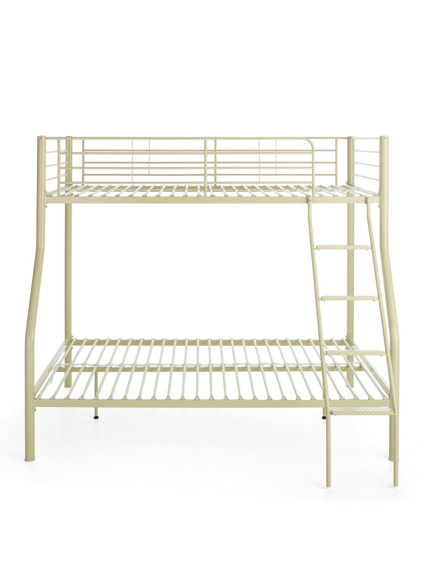Image 2 of 7 of The Very Collection Domino Trio Bunk Bed Frame with Mattress Options (Buy &amp; SAVE!) - Sage Green