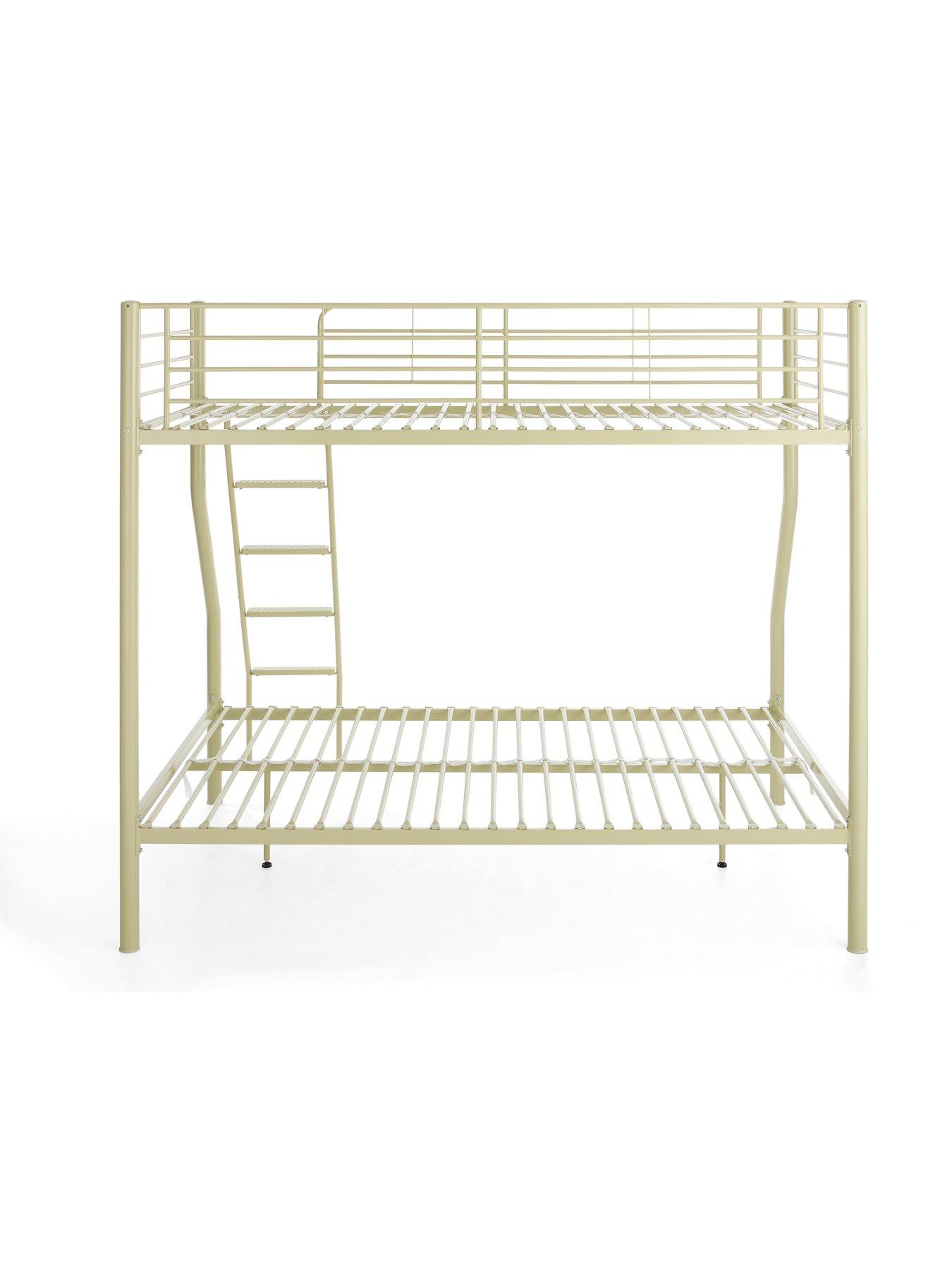 Image 4 of 7 of The Very Collection Domino Trio Bunk Bed Frame with Mattress Options (Buy &amp; SAVE!) - Sage Green