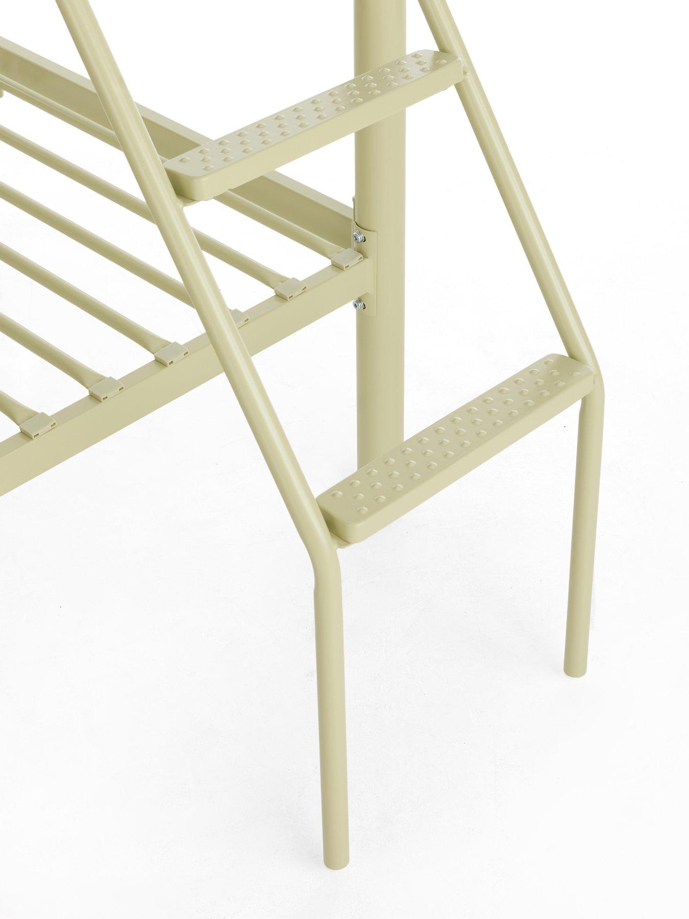 Image 5 of 7 of The Very Collection Domino Trio Bunk Bed Frame with Mattress Options (Buy &amp; SAVE!) - Sage Green