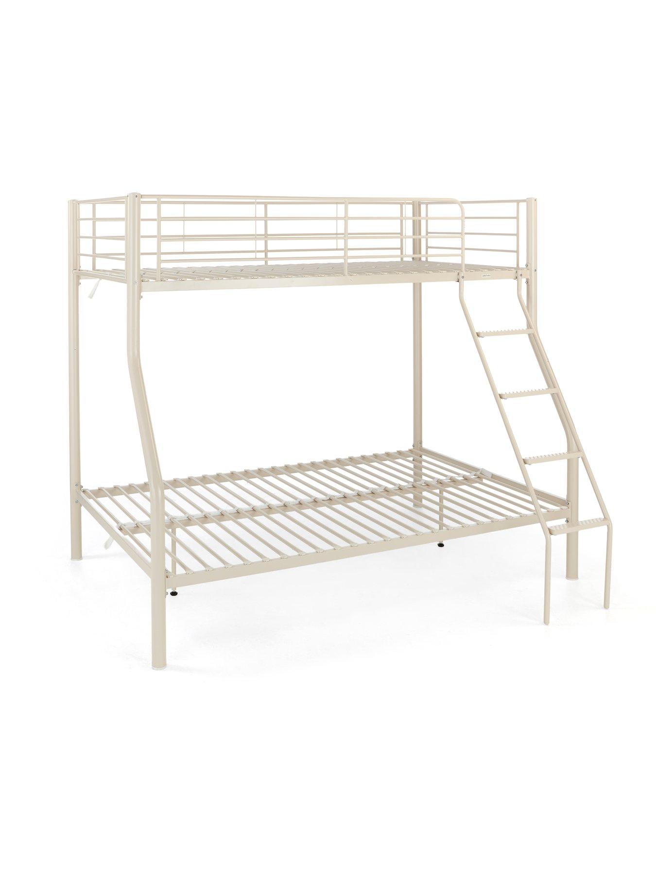 Image 3 of 7 of The Very Collection Domino Trio Bunk Bed&nbsp;Frame with Mattress Options (Buy &amp; SAVE!) - Cream