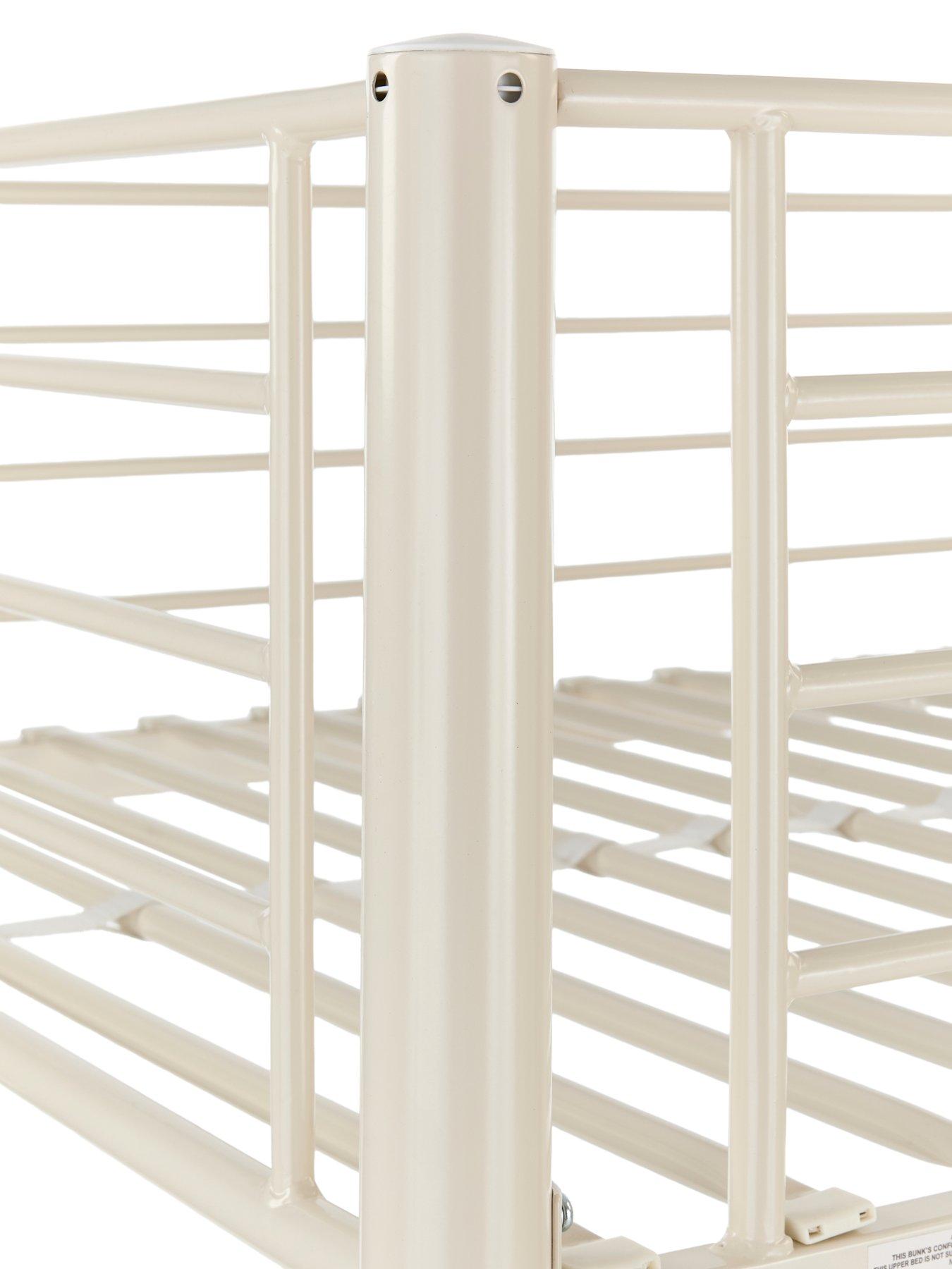 Image 7 of 7 of The Very Collection Domino Trio Bunk Bed&nbsp;Frame with Mattress Options (Buy &amp; SAVE!) - Cream